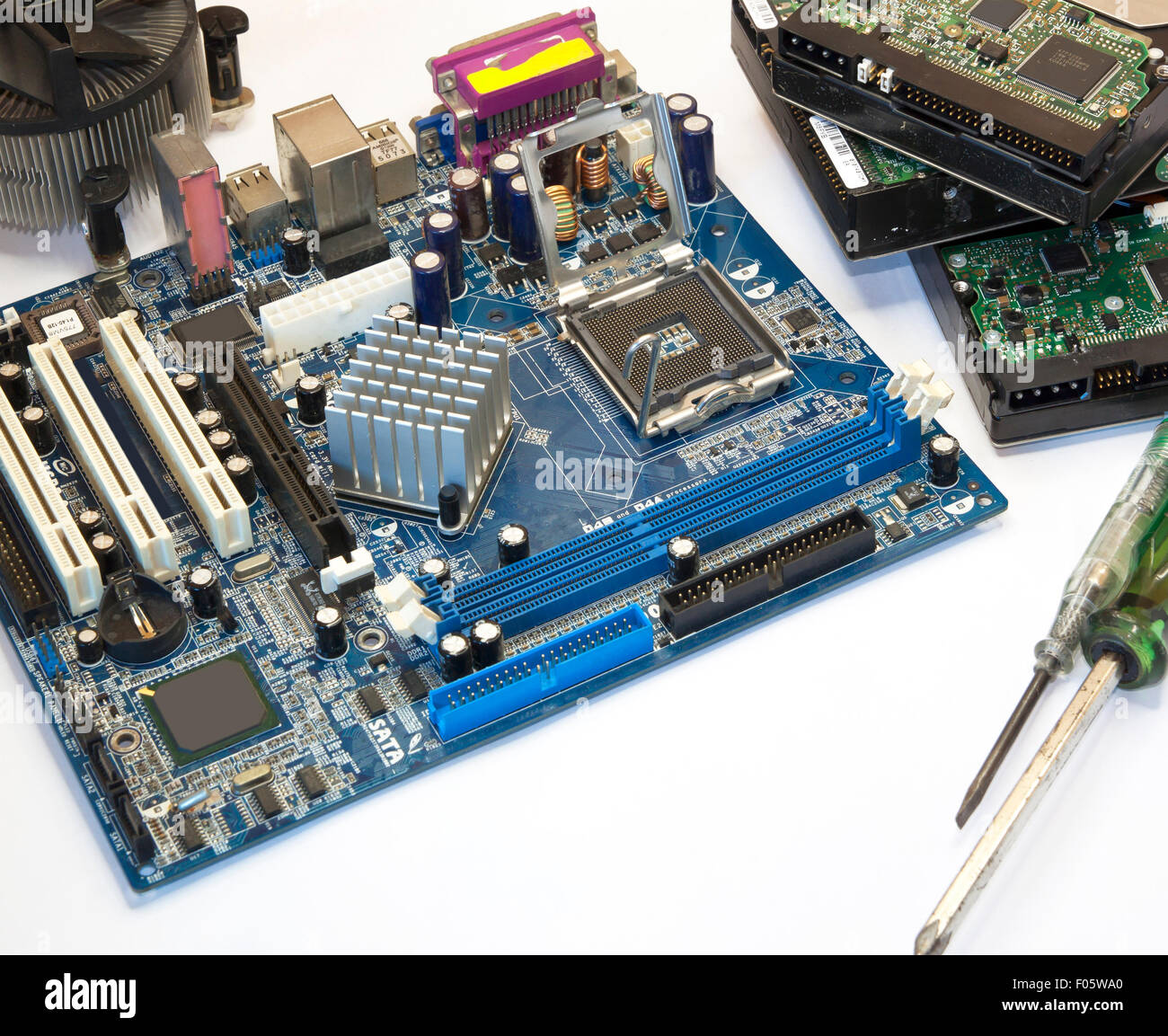 computer motherboard, hard disk repair industrial electronic Stock