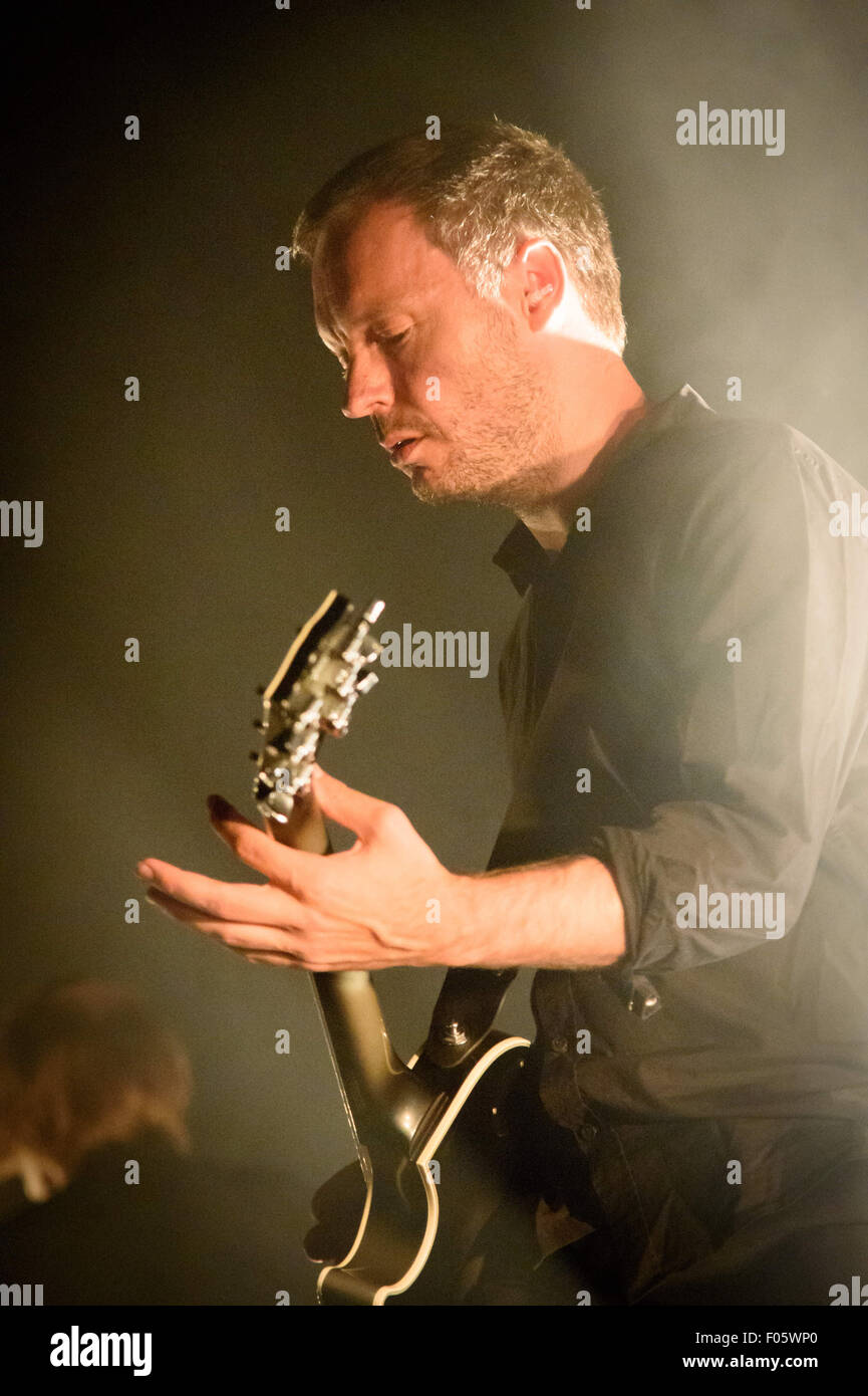 Toronto, Ontario, Canada. 7th Aug, 2015. Swedish hardcore punk band Refused performed at Ricoh Coliseum in Toronto, Canada. Band members: DENNIS LYXZÃ‰N, DAVID SANDSTRÃ–M, KRISTOFER STEEN, MAGNUS FLAGGE Credit:  Igor Vidyashev/ZUMA Wire/Alamy Live News Stock Photo