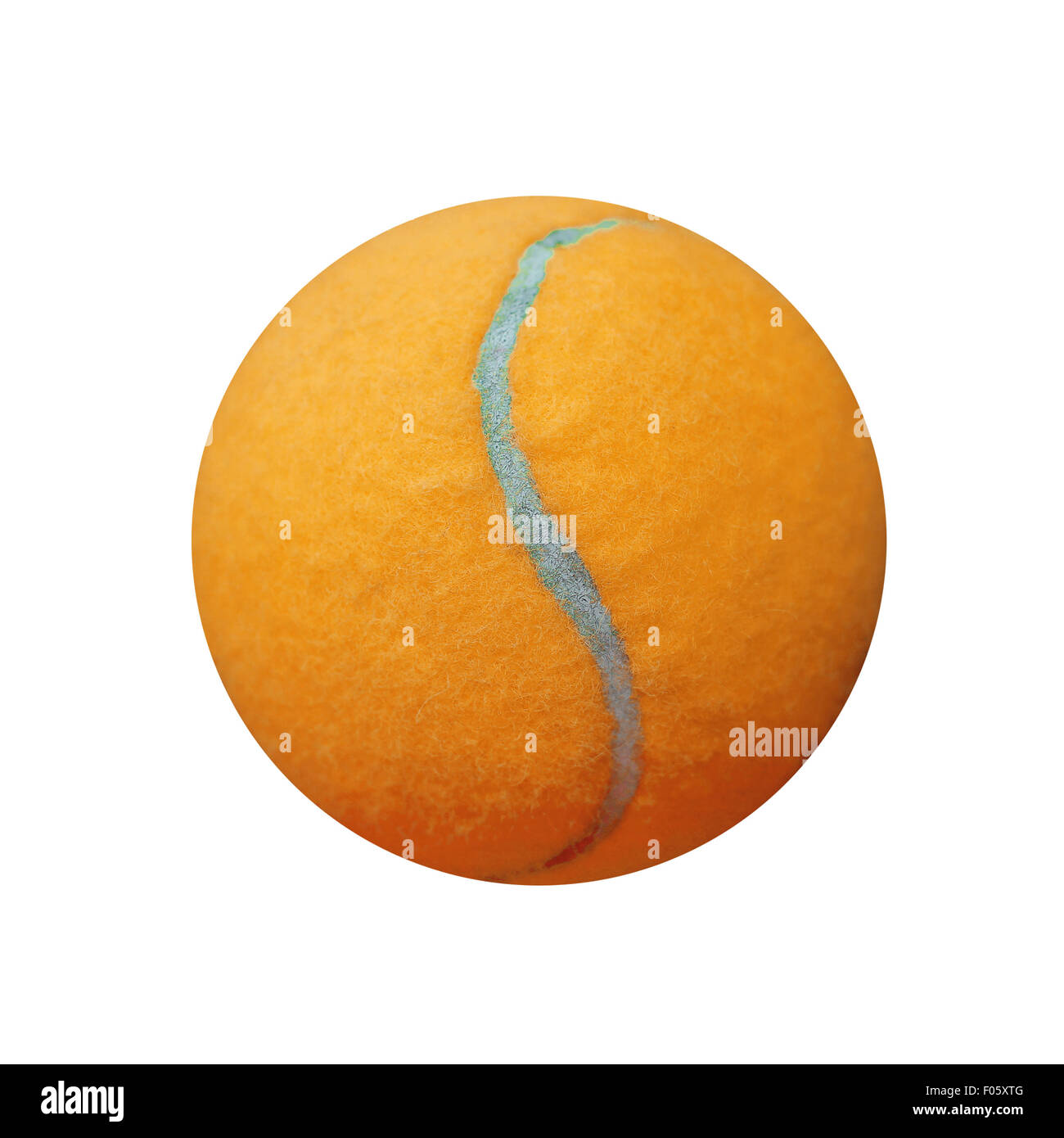 exotic orange color tennis ball isolated on white background Stock ...