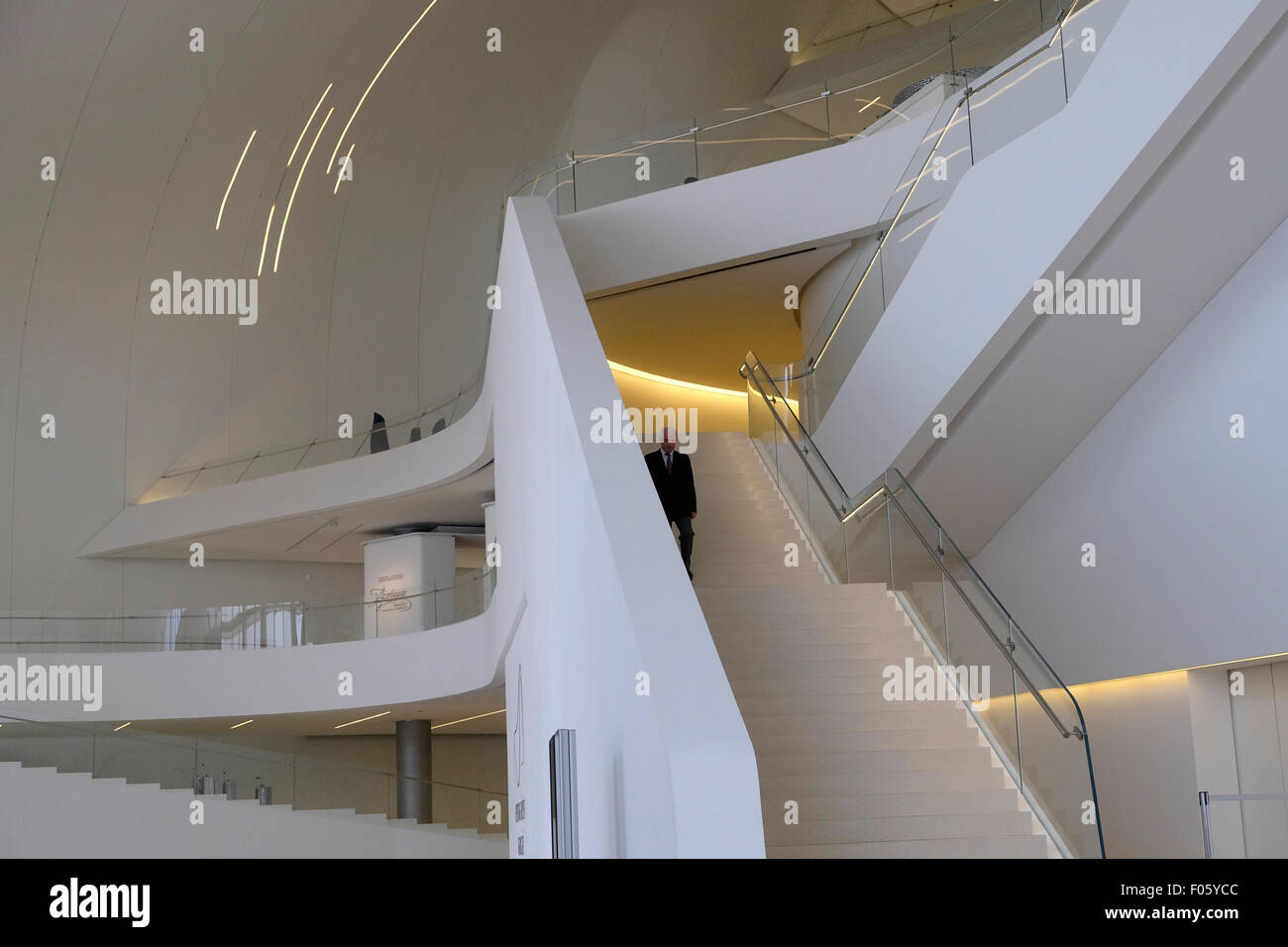 Interior of the Heydar Aliyev Center designed by Iraqi-British ...