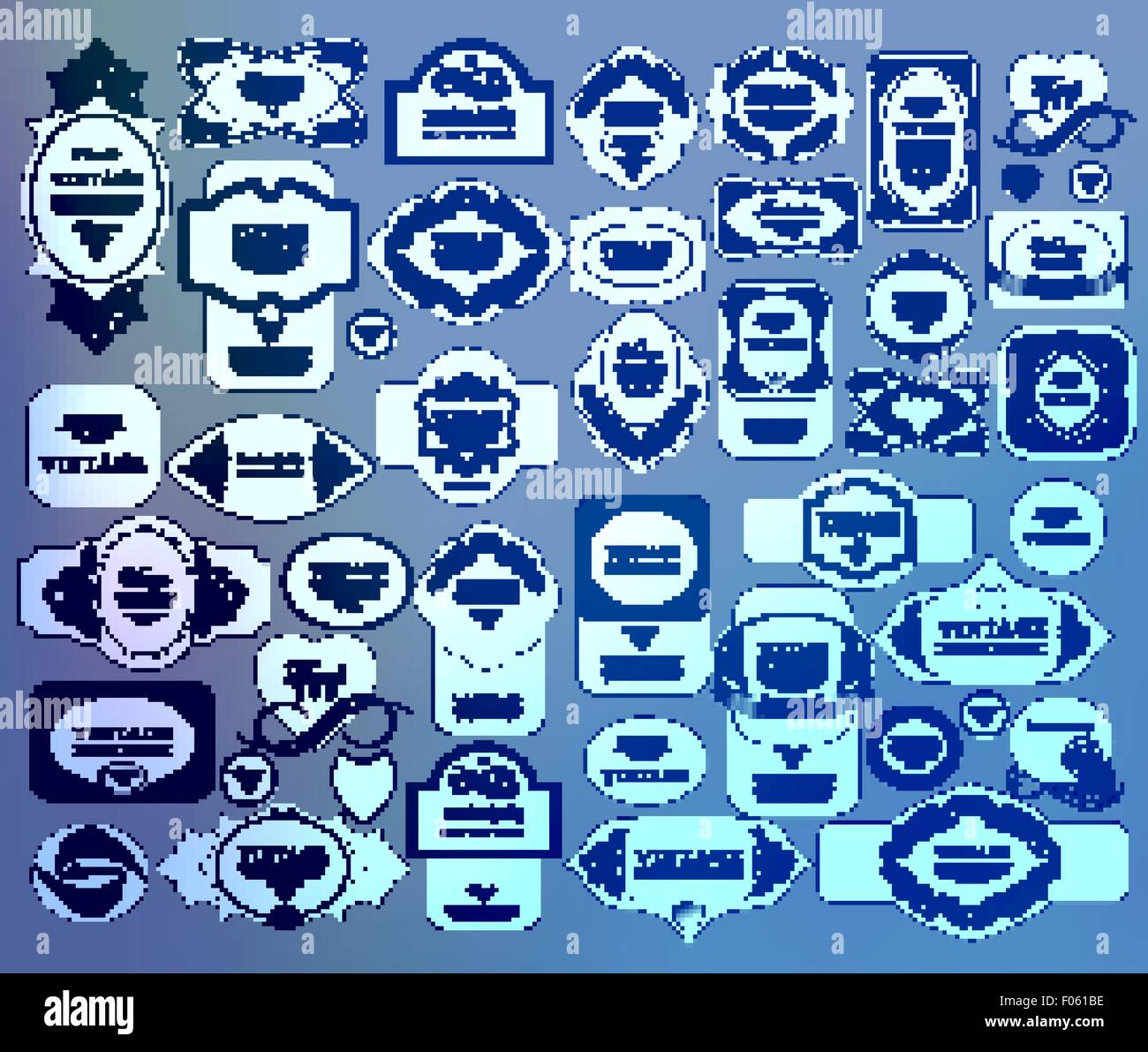 set retro vintage ribbons and label Stock Vector Image & Art - Alamy