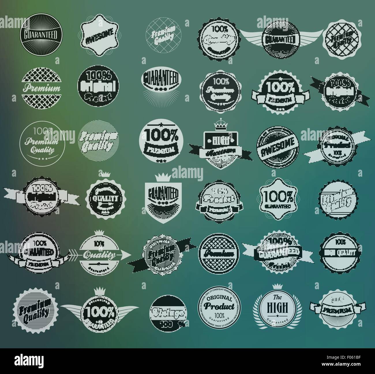 set retro vintage ribbons and label Stock Vector Image & Art - Alamy