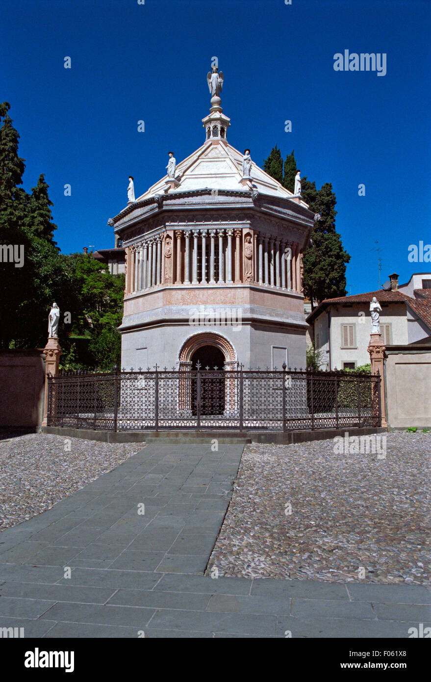 Italy, Lombardy, Bergamo, Bergamo Alta, Baptistery Stock Photo