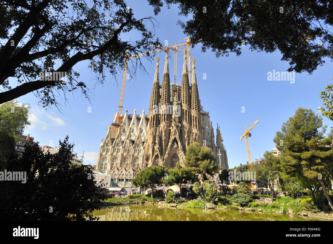 Sagrada Familia Temple under construction . Antoni Gaudi, Barcelona ...