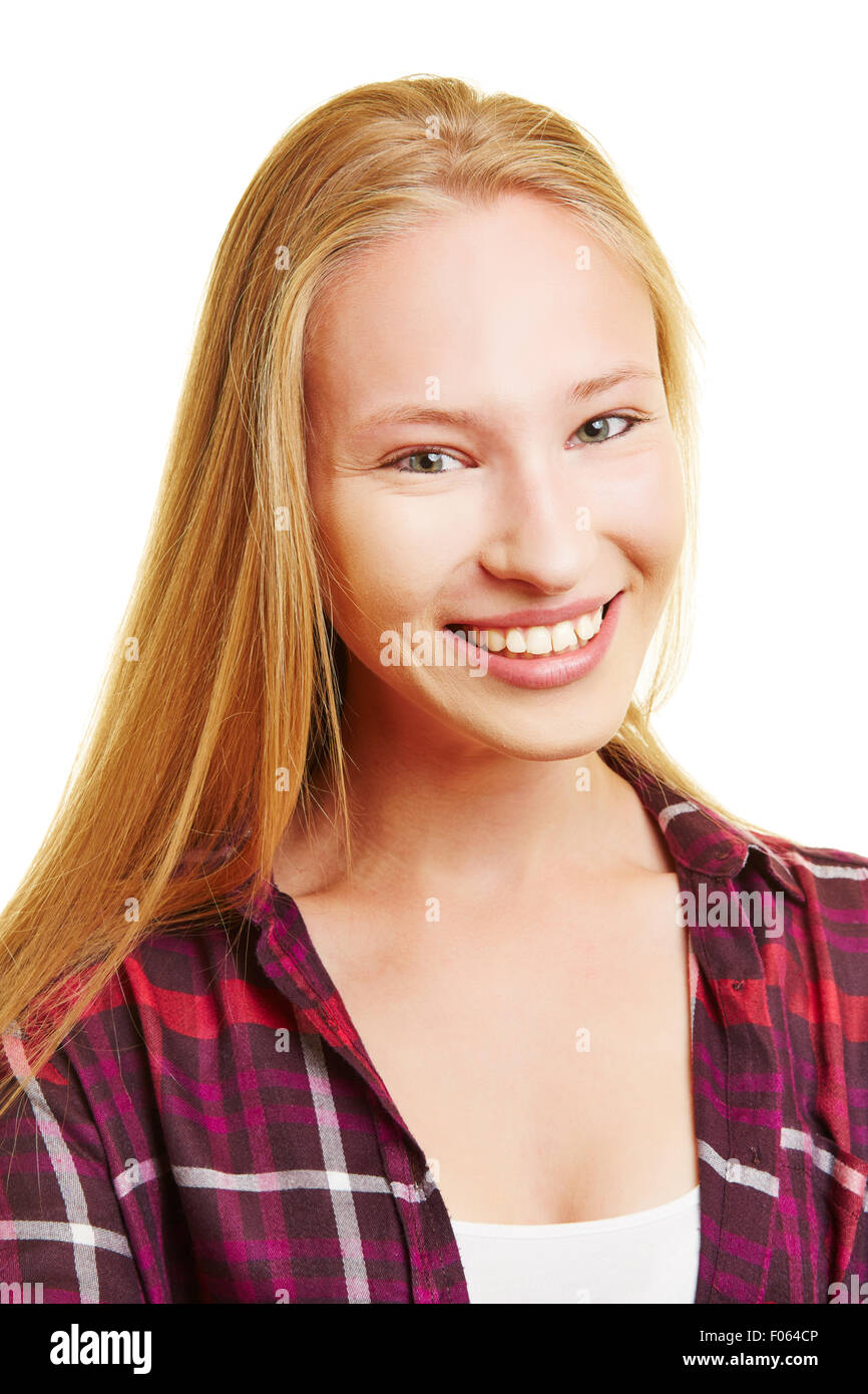 Girl blonde long hair hi-res stock photography and images - Alamy