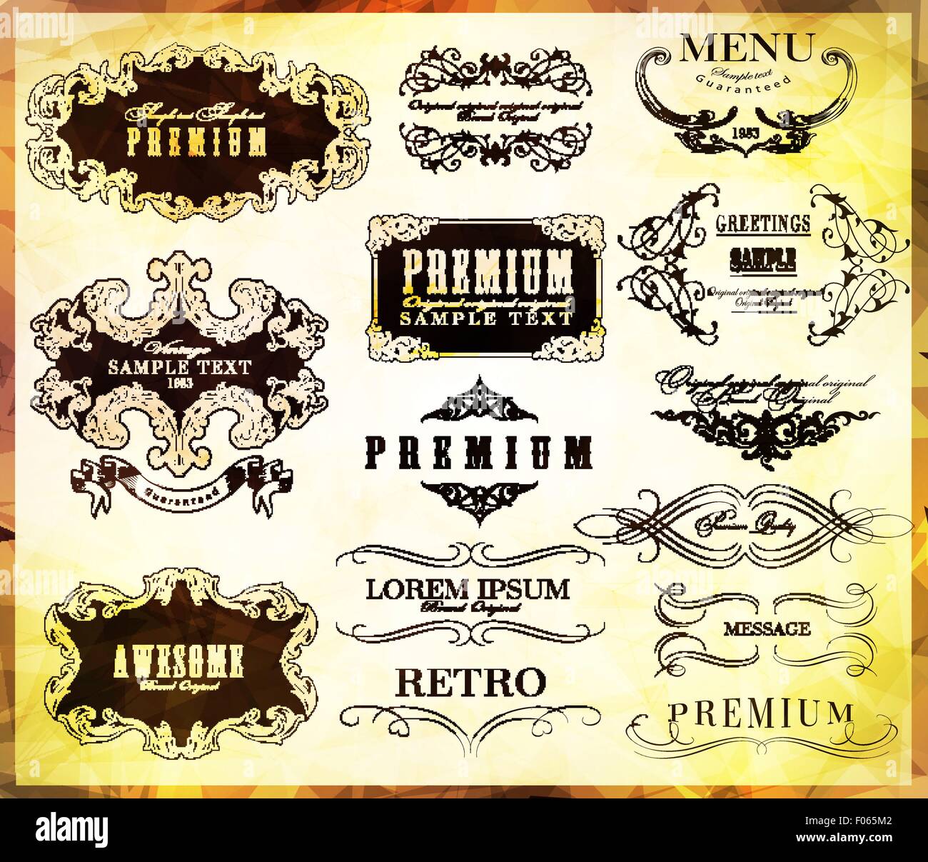 calligraphic design elements Stock Vector Image & Art - Alamy