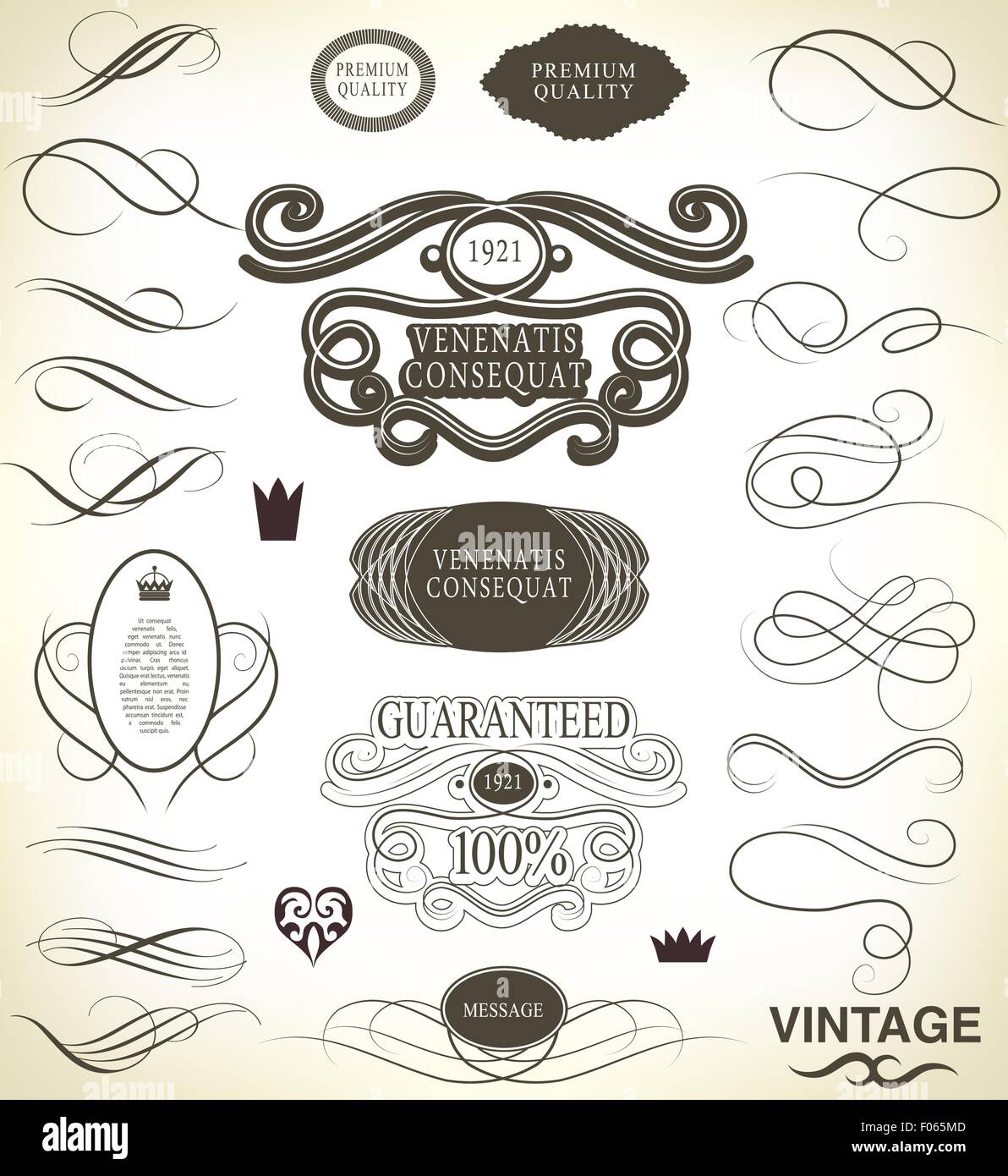 calligraphic design elements Stock Vector Image & Art - Alamy