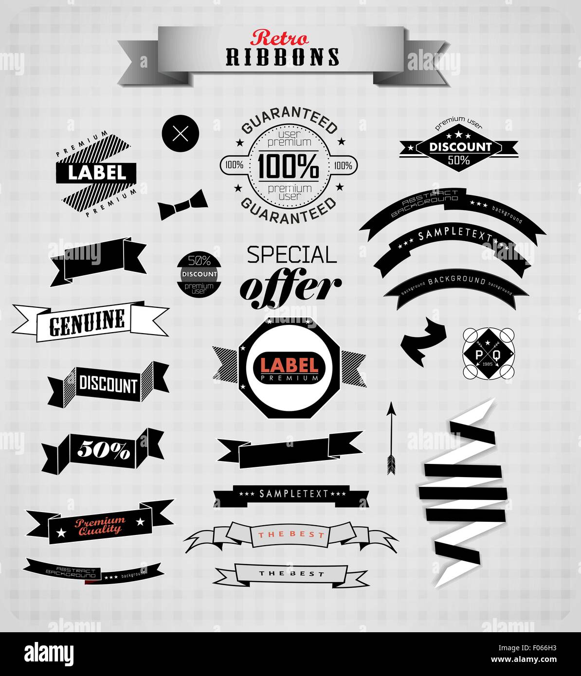 Ribbons for labels hi-res stock photography and images - Alamy