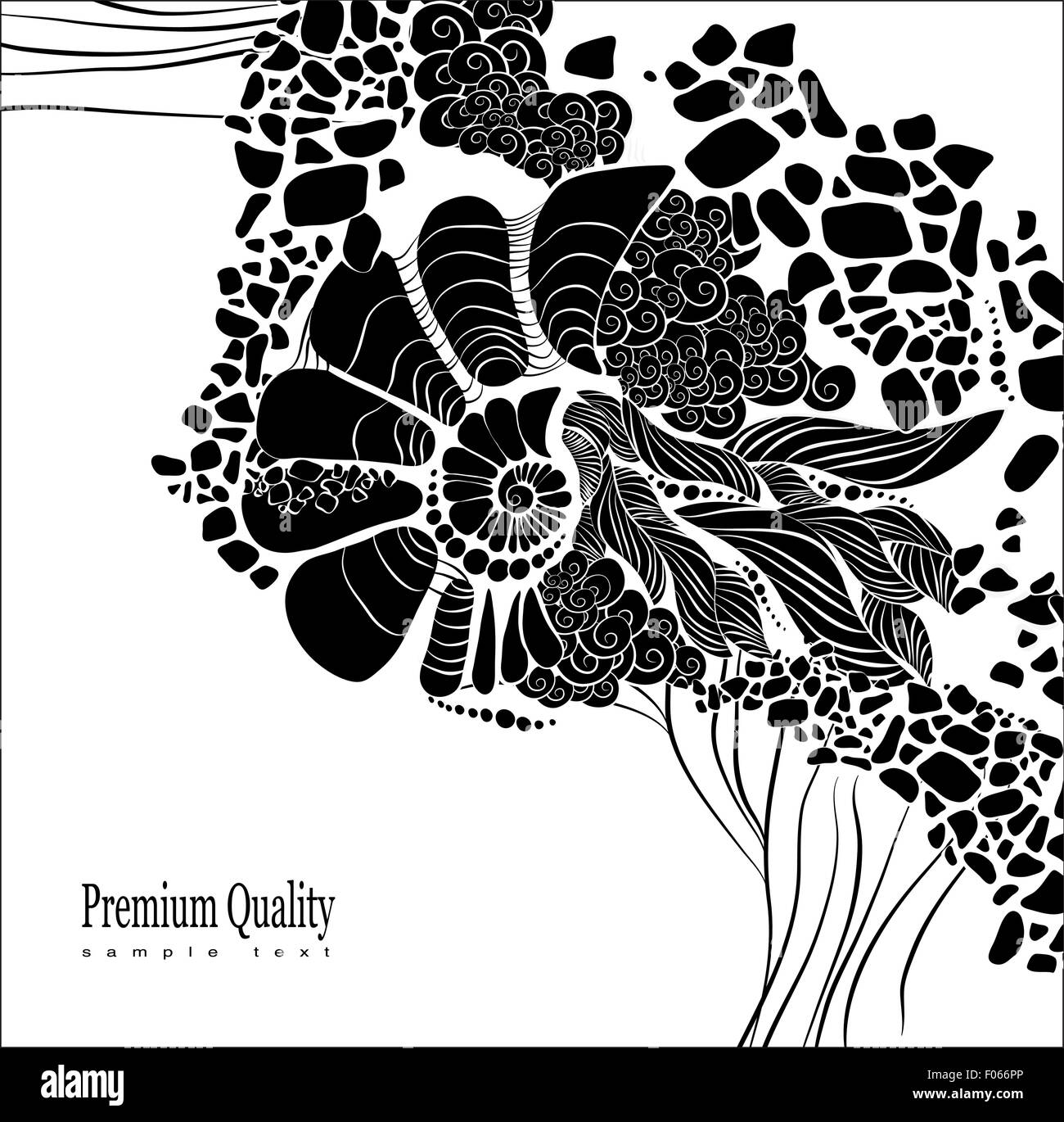 Floral abstract background. Design template Stock Vector Image & Art