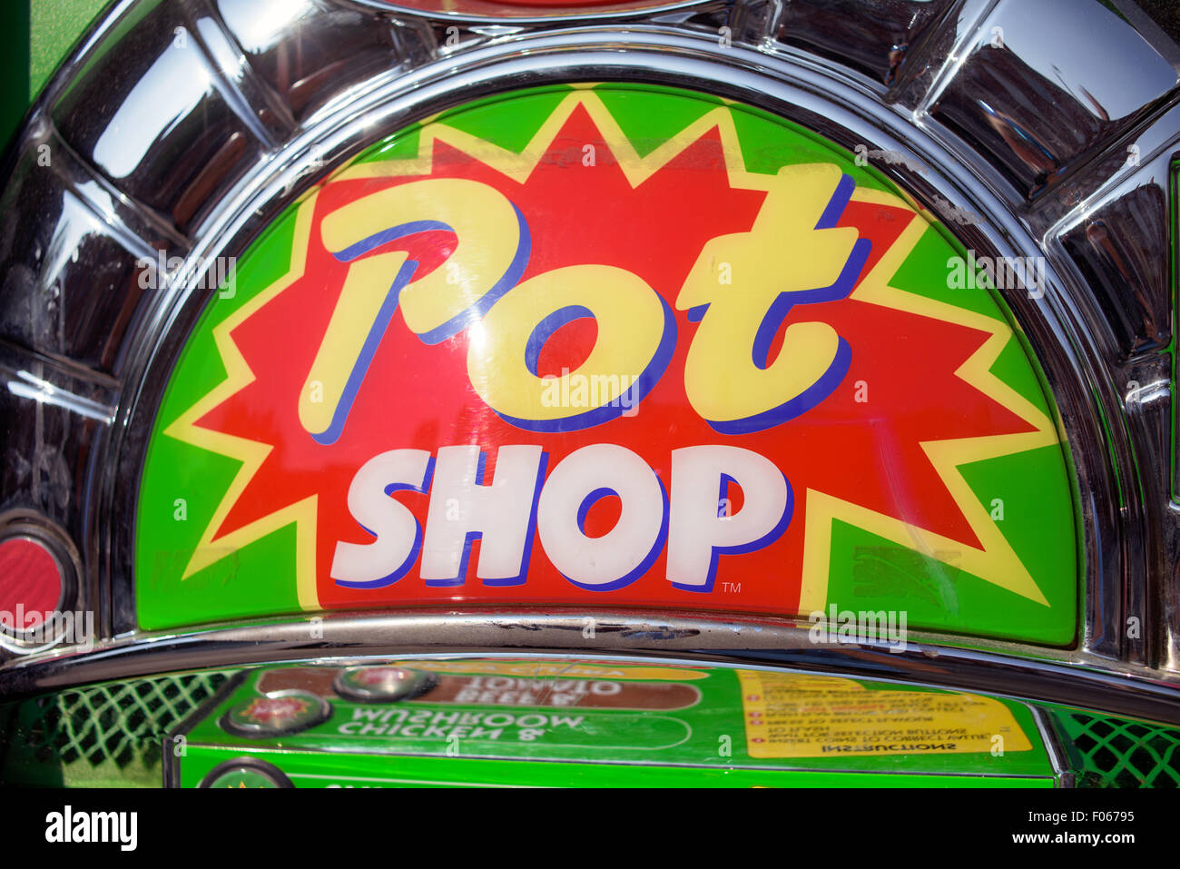 Pot Noddle Vending Machine Mansfield Road Nottingham Stock Photo