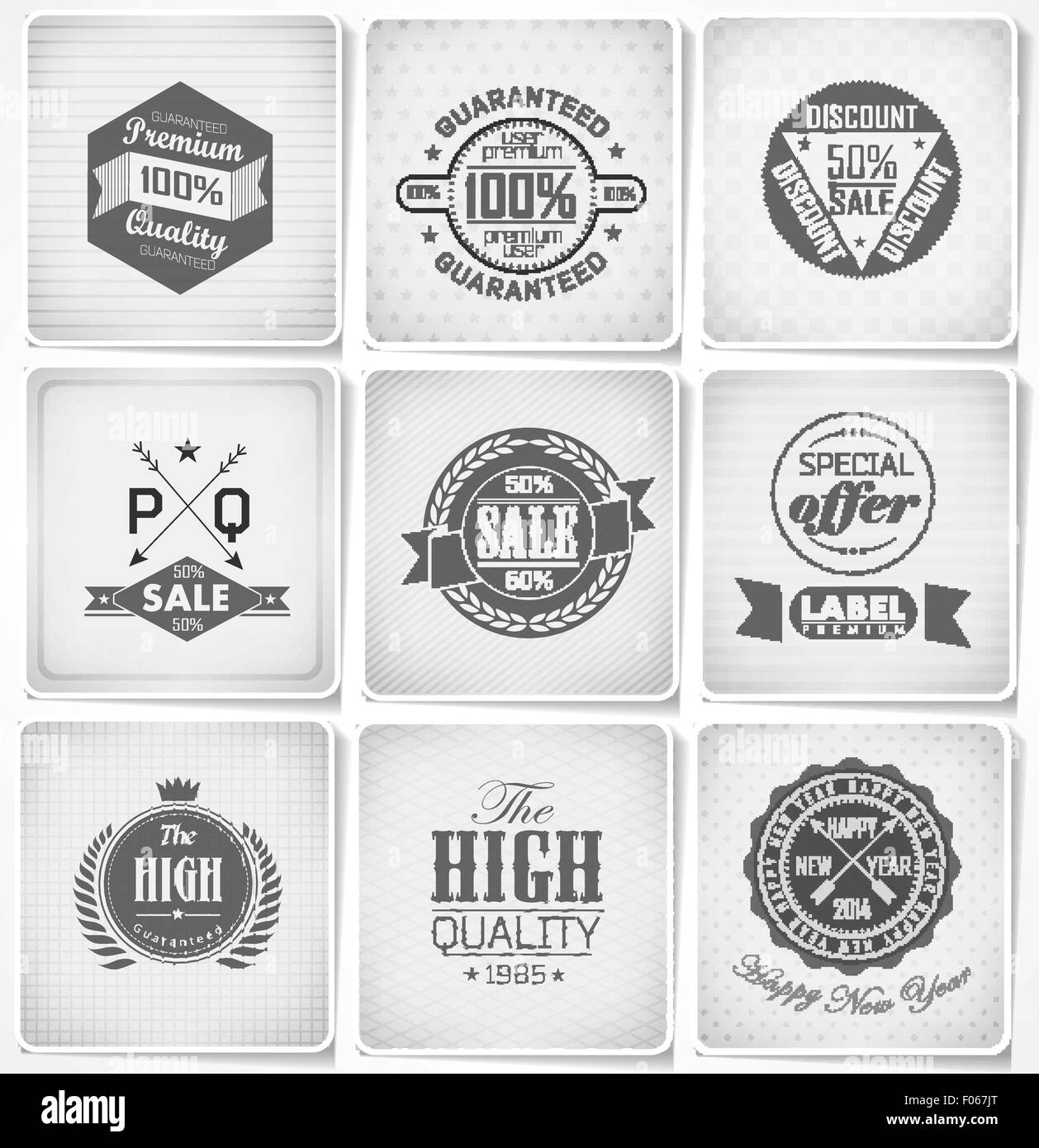 Label For Collection New collection labels banner Stock Vector Images - Alamy