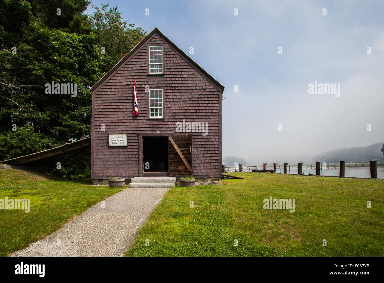 John Hancock warehouse in Old York Village, Maine Stock Photo Alamy