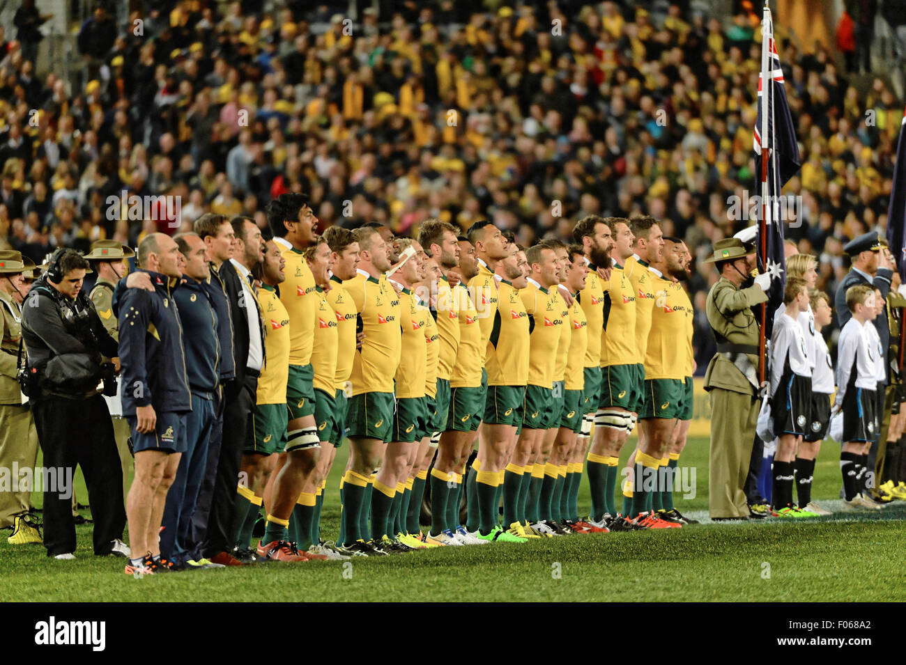 Sydney, Australia. 8th Aug, 2015. Wallabies pictured at the Rugby ...