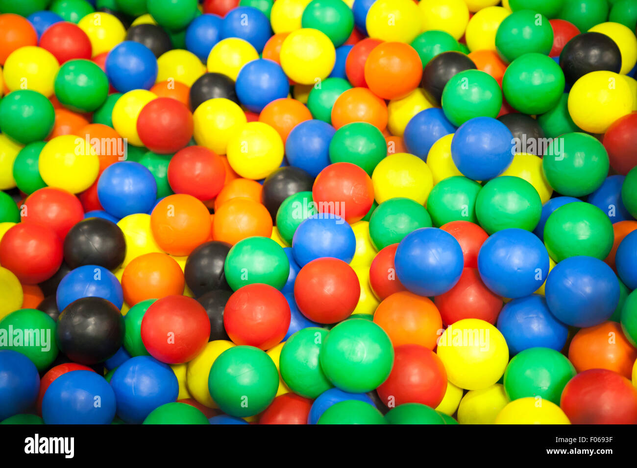 Colorful plastic balls on children's playground Stock Photo Alamy