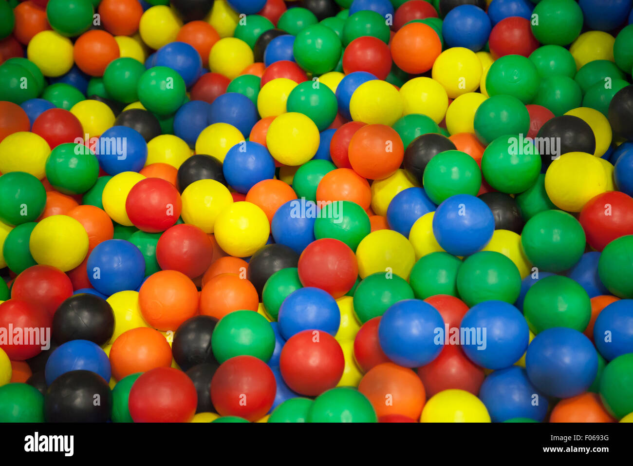 Colorful plastic balls on children's playground Stock Photo Alamy