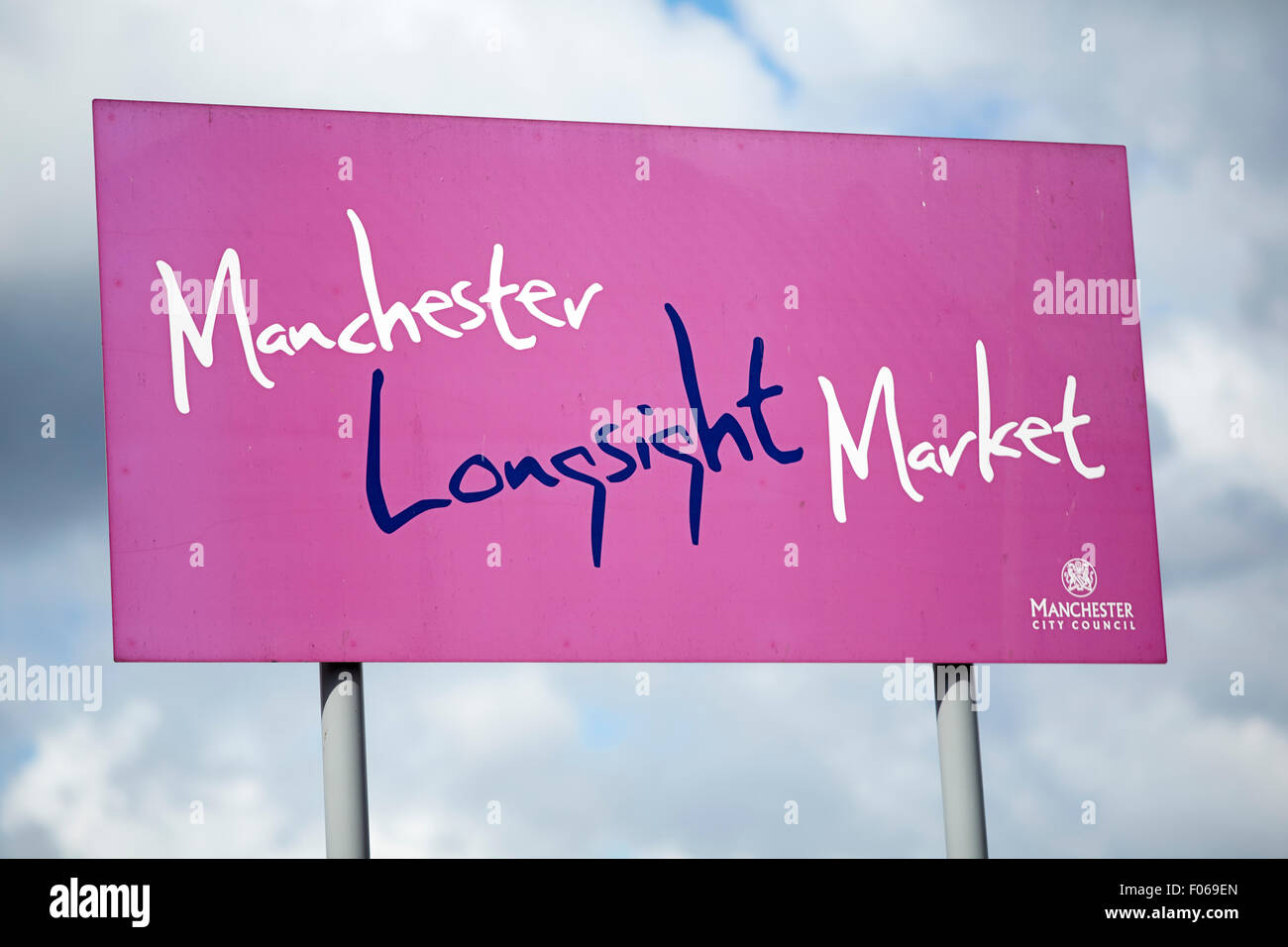 Longsight market in Manchester Uk  Shop shopping shopper store retail supermarket retailer retailers traders trading outlet buyi Stock Photo