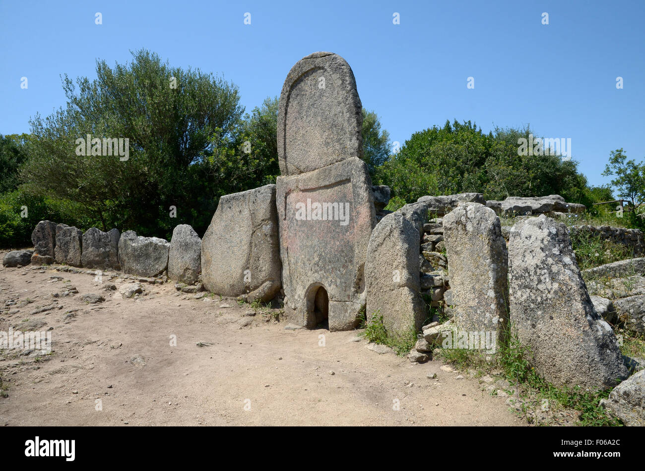 Arzachena, Gallura, Sardinia, Italy:Tombe dei Giganti of Coddu Vecchiu ...