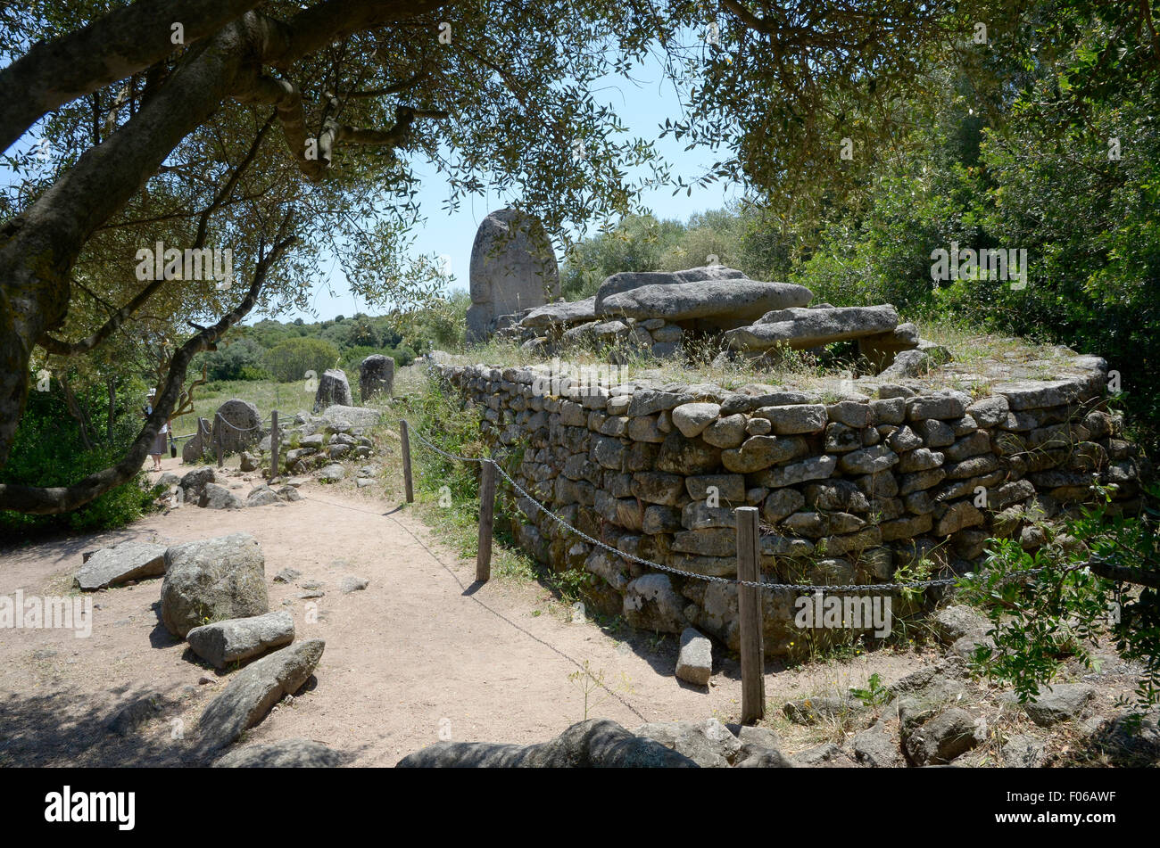 Arzachena, Gallura, Sardinia, Italy:Tombe dei Giganti of Coddu Vecchiu ...
