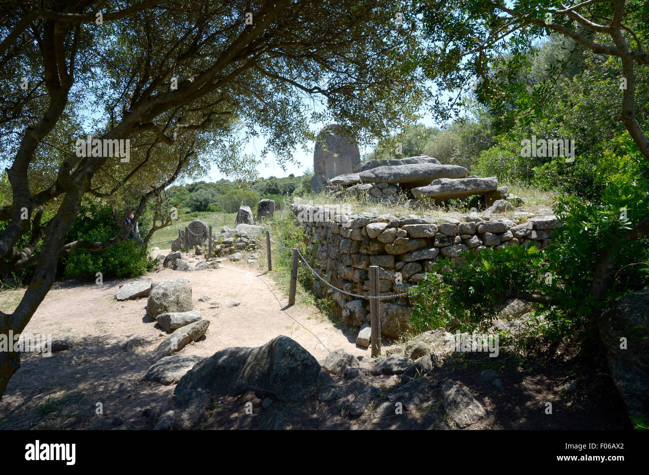 Arzachena, Gallura, Sardinia, Italy:Tombe dei Giganti of Coddu Vecchiu ...