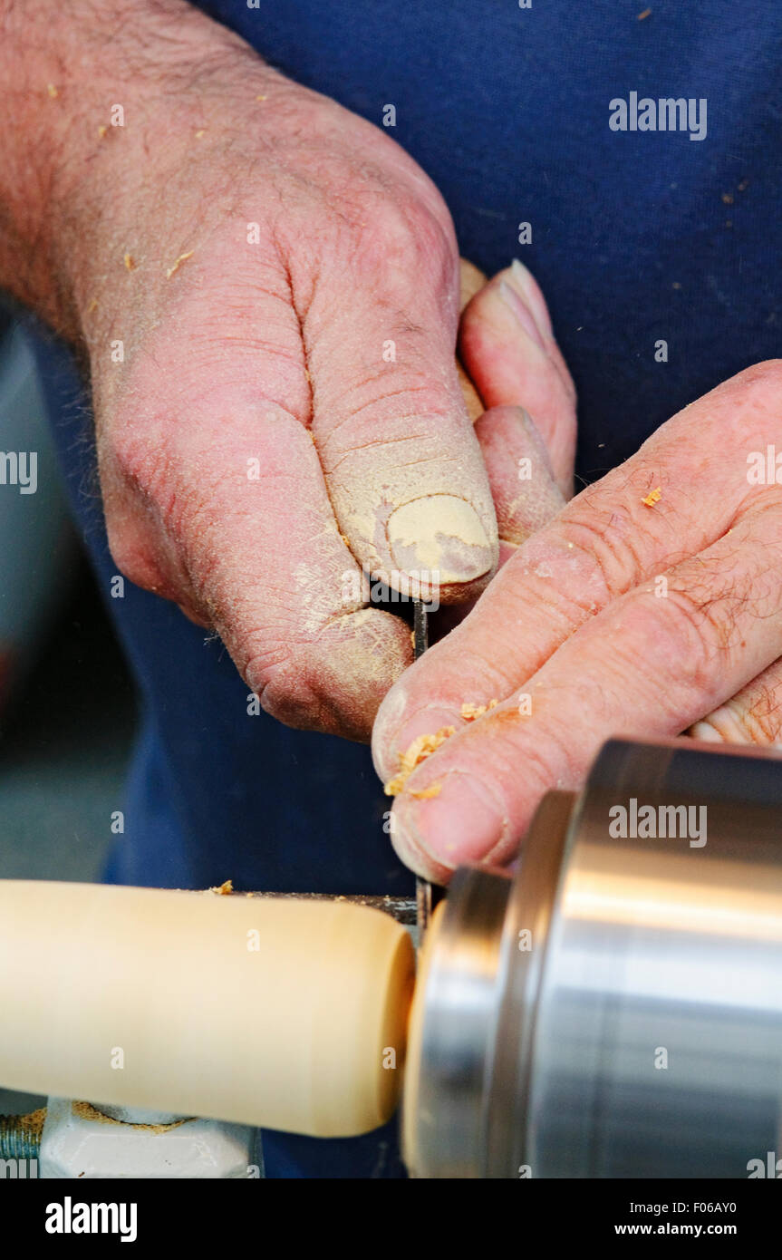 Turning a small piece of wood hires stock photography and images Alamy