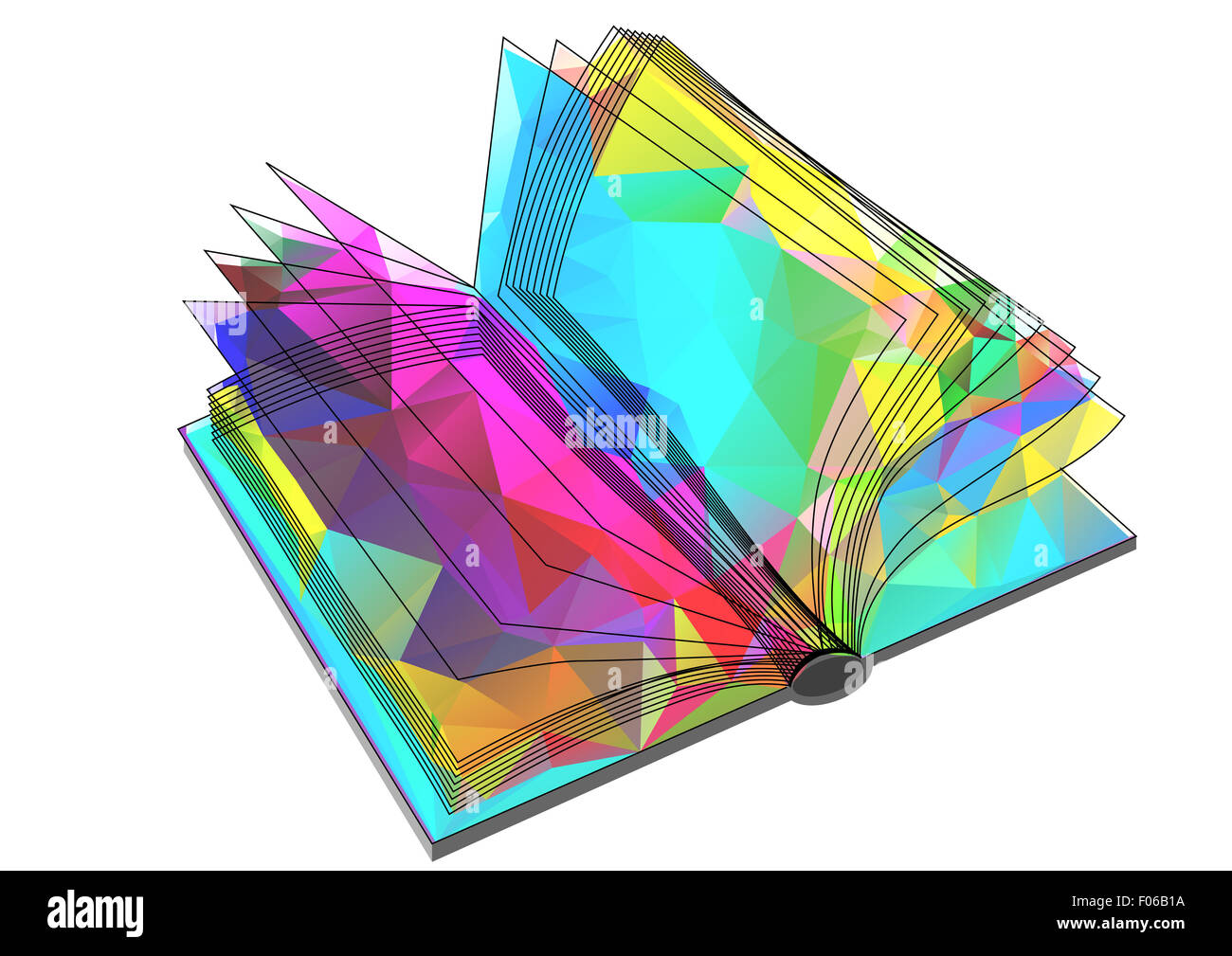 abstract triangular book Stock Photo Alamy