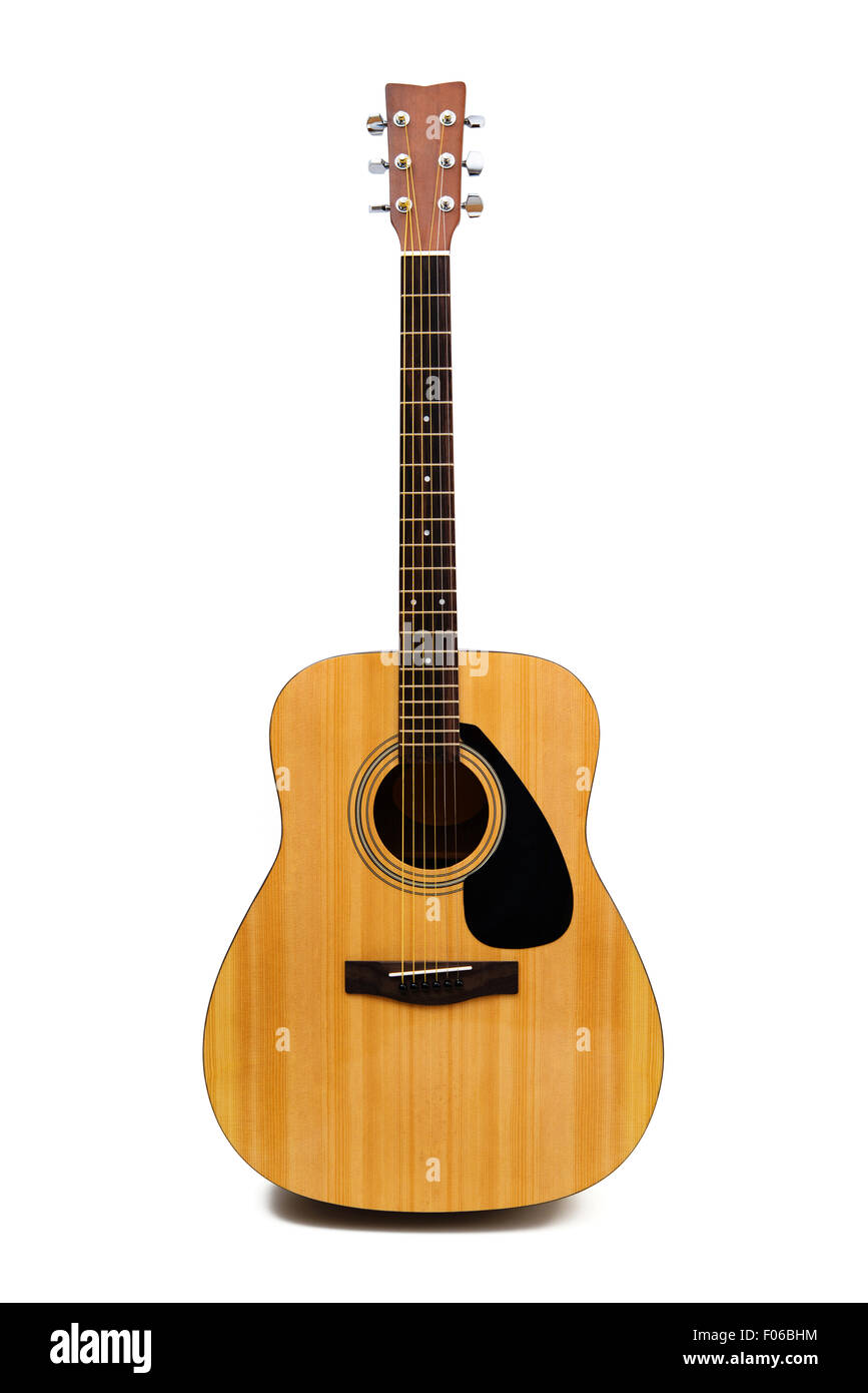 Acoustic guitar with clipping path Stock Photo Alamy