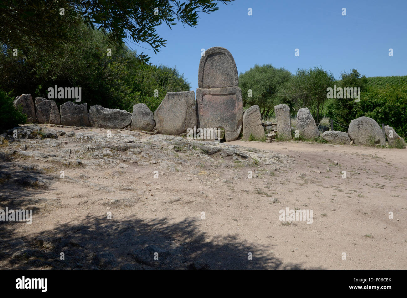 Arzachena, Gallura, Sardinia, Italy:Tombe dei Giganti of Coddu Vecchiu ...