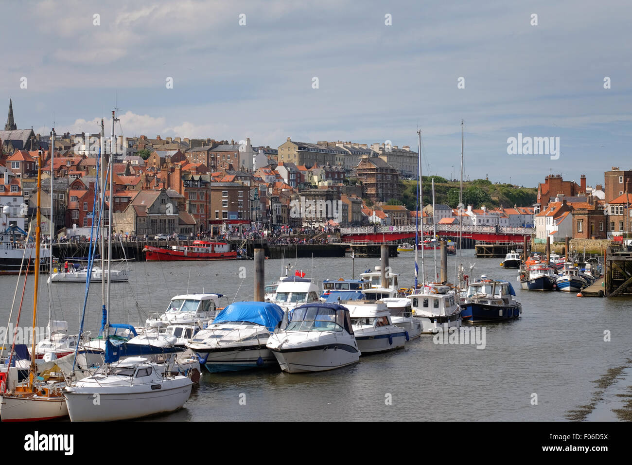 Whitby Harbour, Whitby, Yorkshire, UK Stock Photo