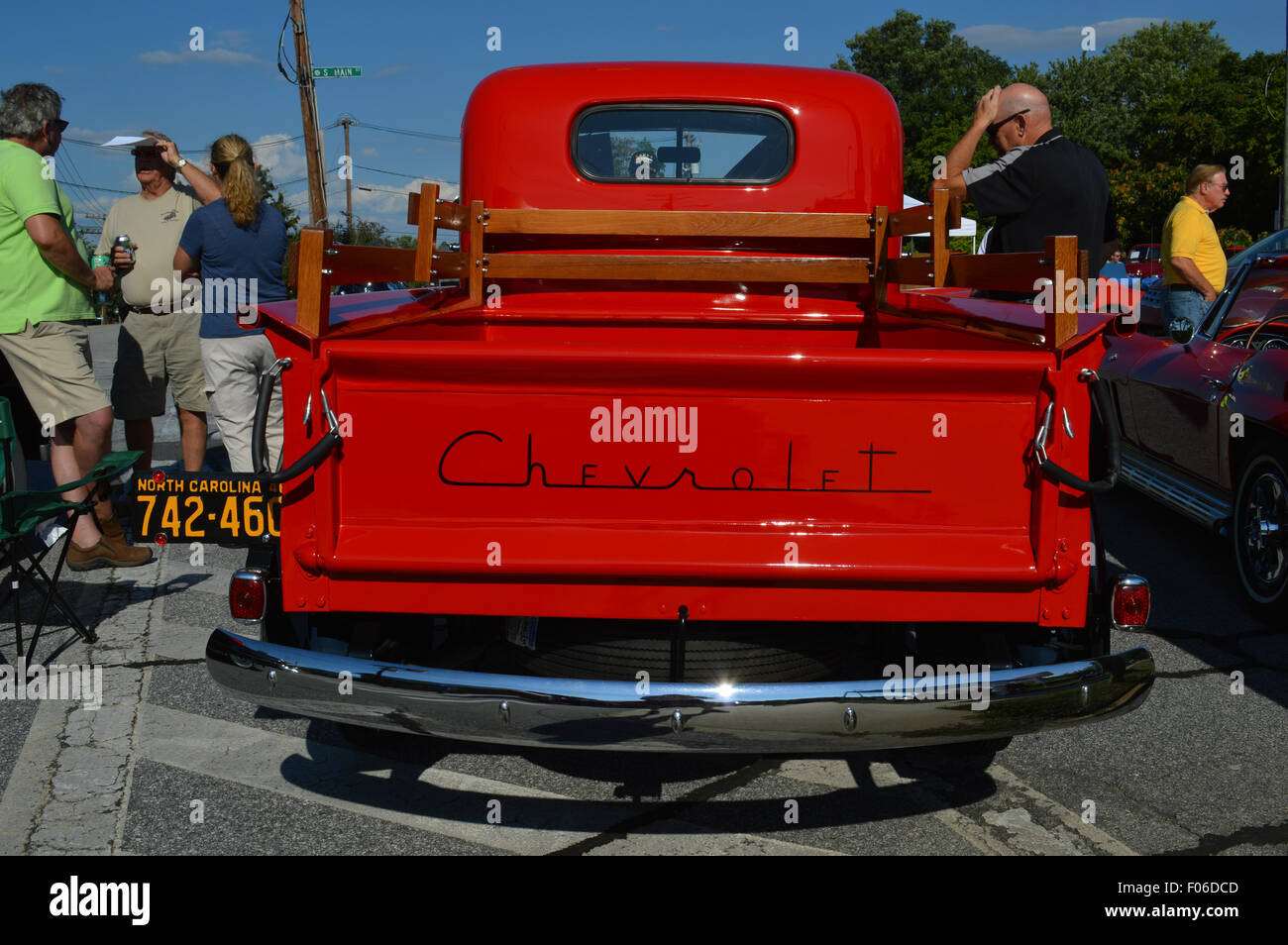A restored antique Chevrolet Pickup Truck. Stock Photo