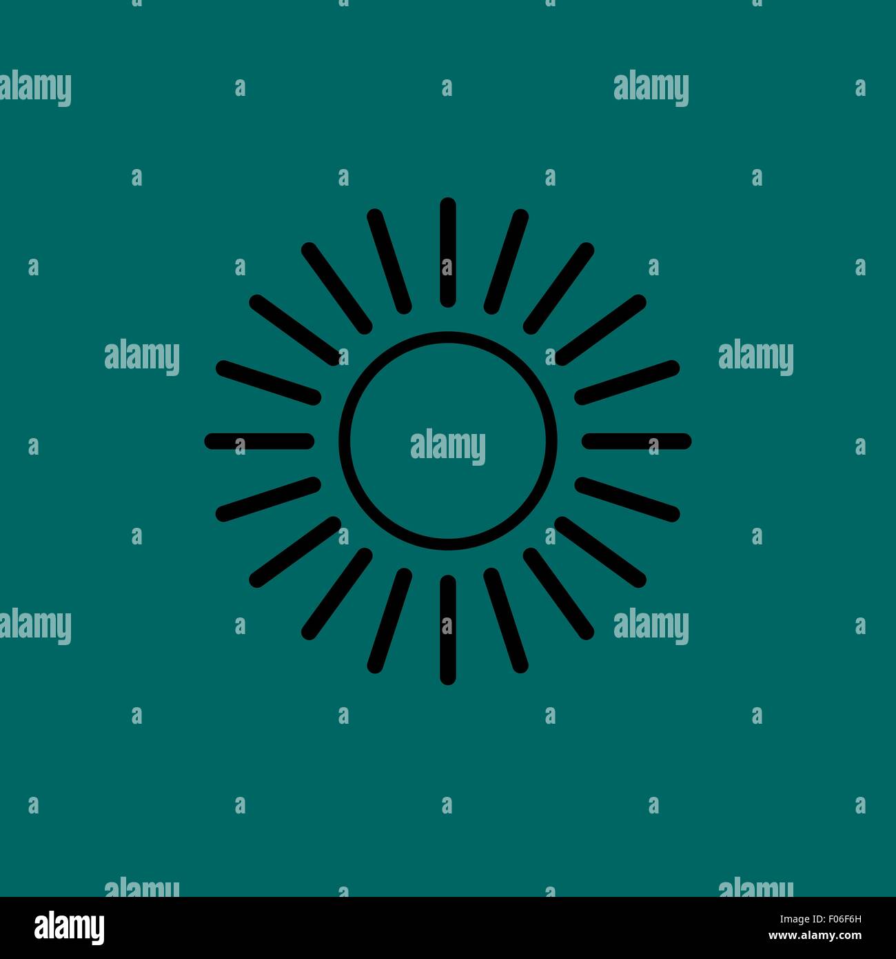 Sun icon. Vector illustration Stock Vector Image & Art - Alamy