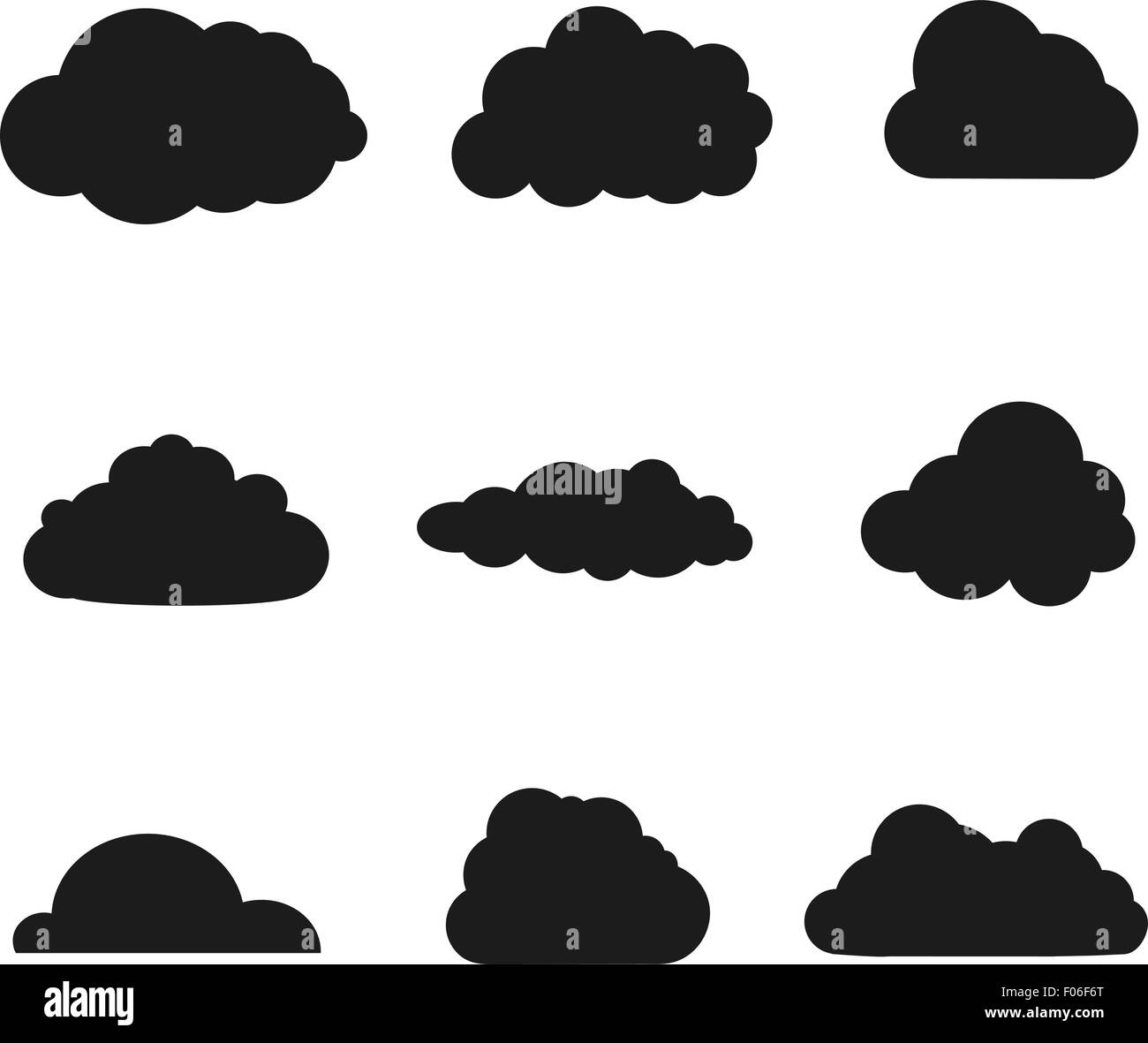 Clouds illustration Black and White Stock Photos & Images - Alamy