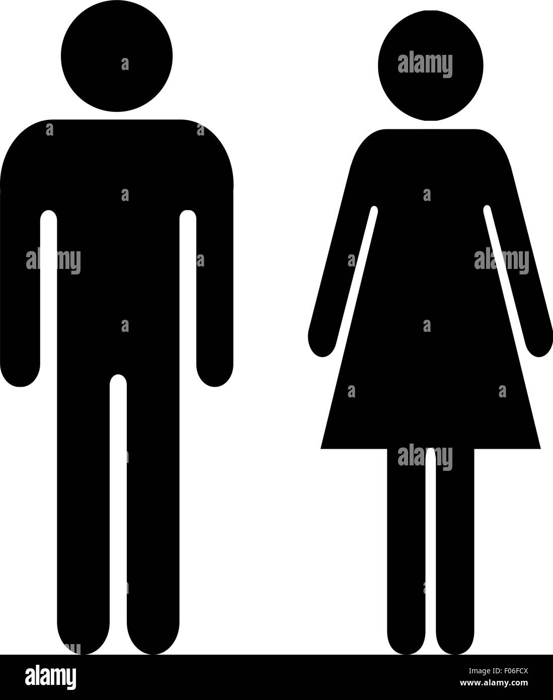 Vector Man and Woman sign Stock Vector Image & Art - Alamy