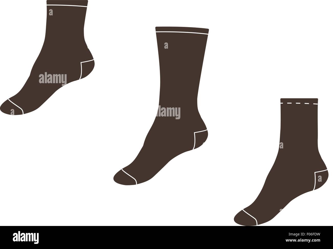 Vector illustration. Set of socks Stock Vector Image & Art - Alamy