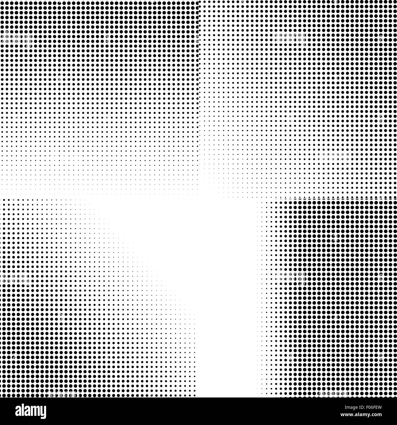 Vector halftone dots. Black dots on white background Stock Vector Image ...