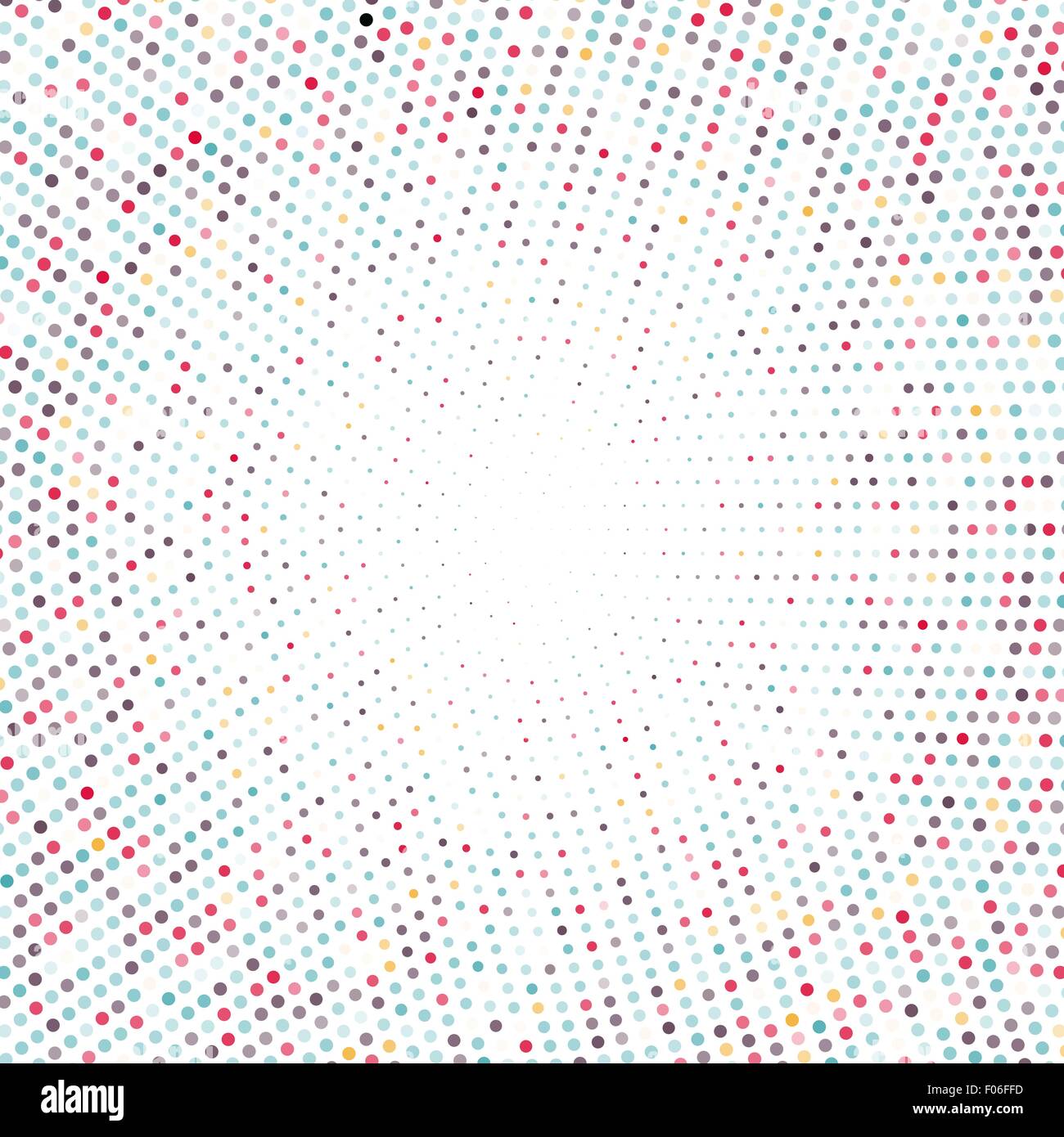 Vector halftone dots. Black dots on white background Stock Vector Image ...