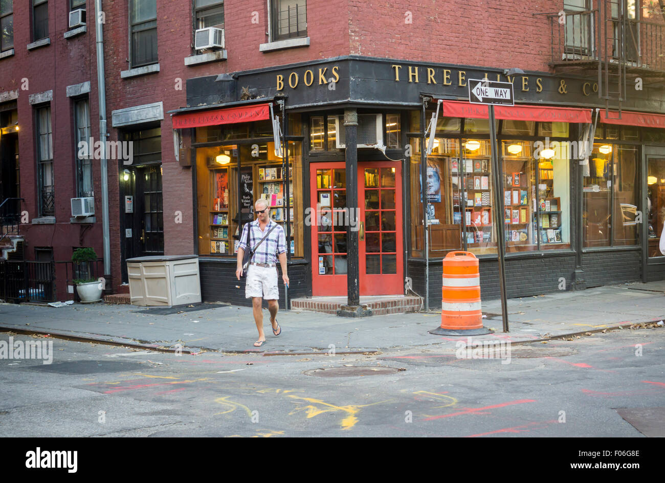 Independent bookstore, Three Lives & Co. in Greenwich Village in New