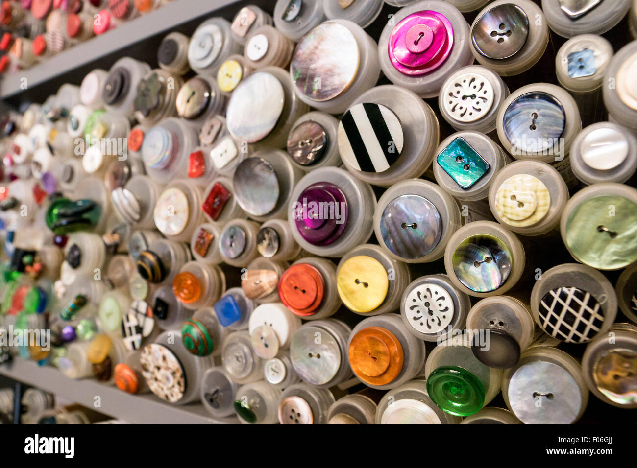 A display of buttons Stock Photo Alamy