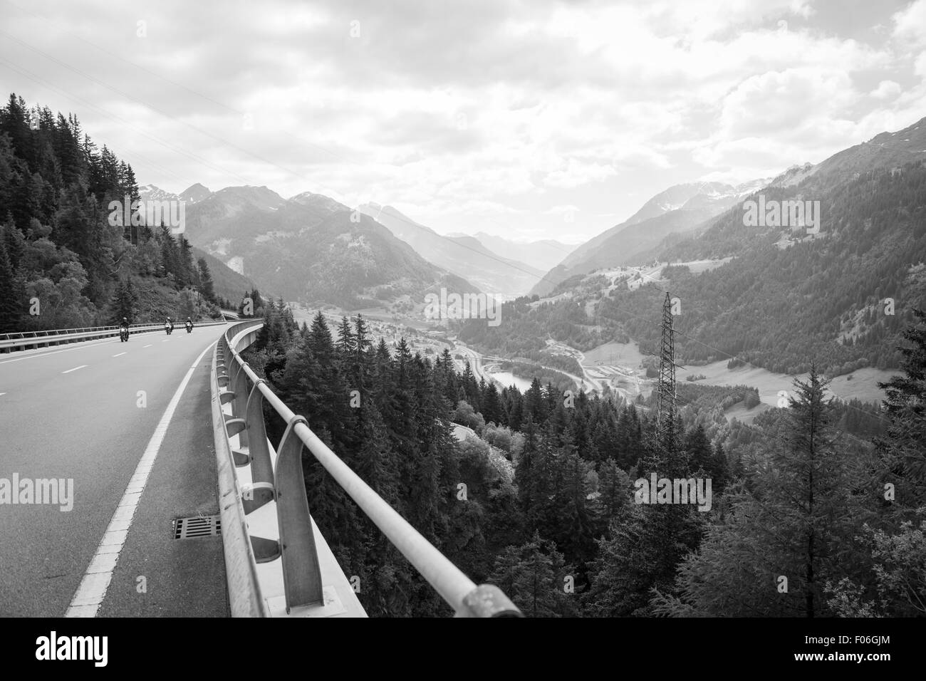A view from the Swiss Alps Stock Photo - Alamy
