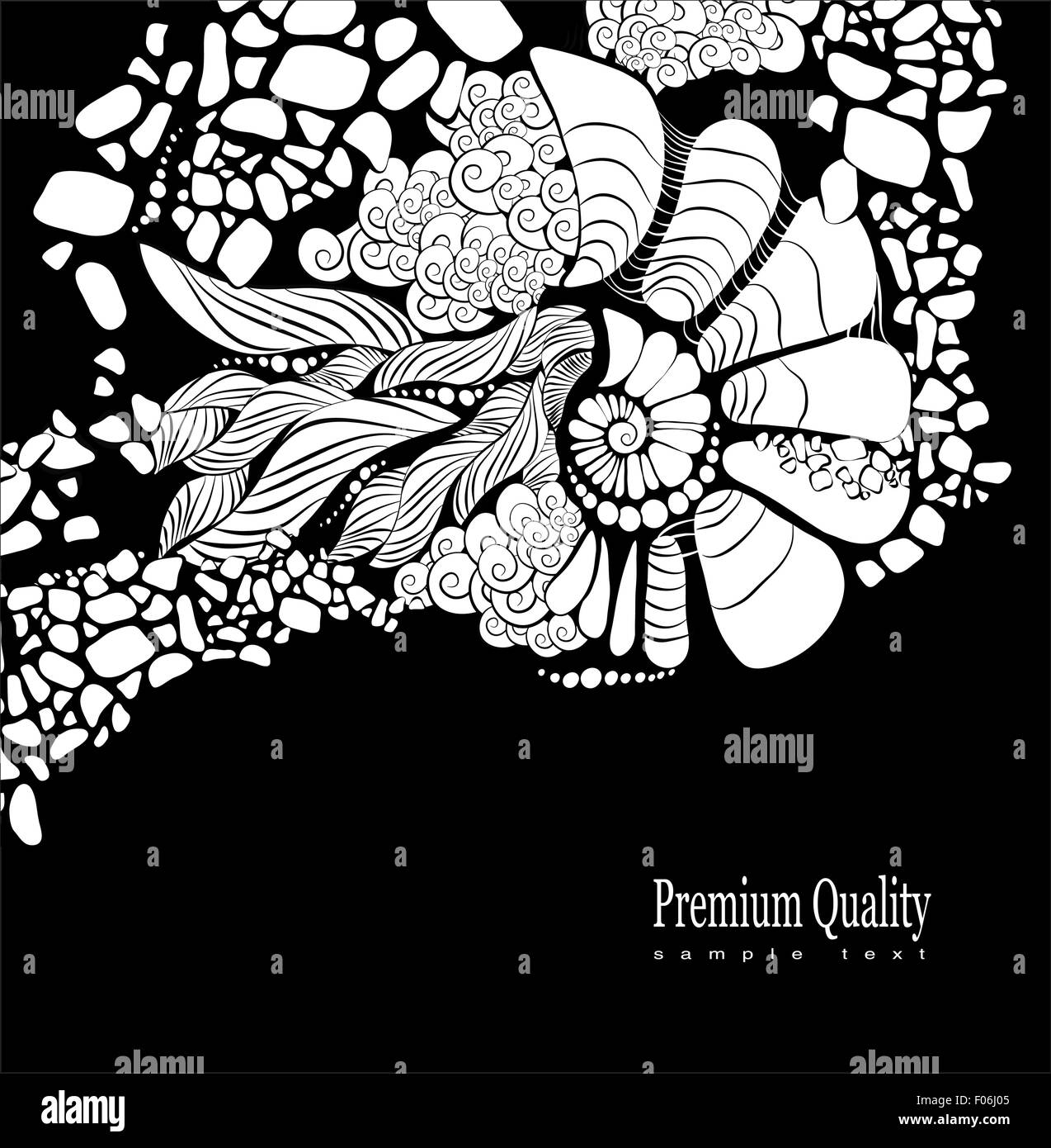 Floral abstract background. Design template Stock Vector Image & Art