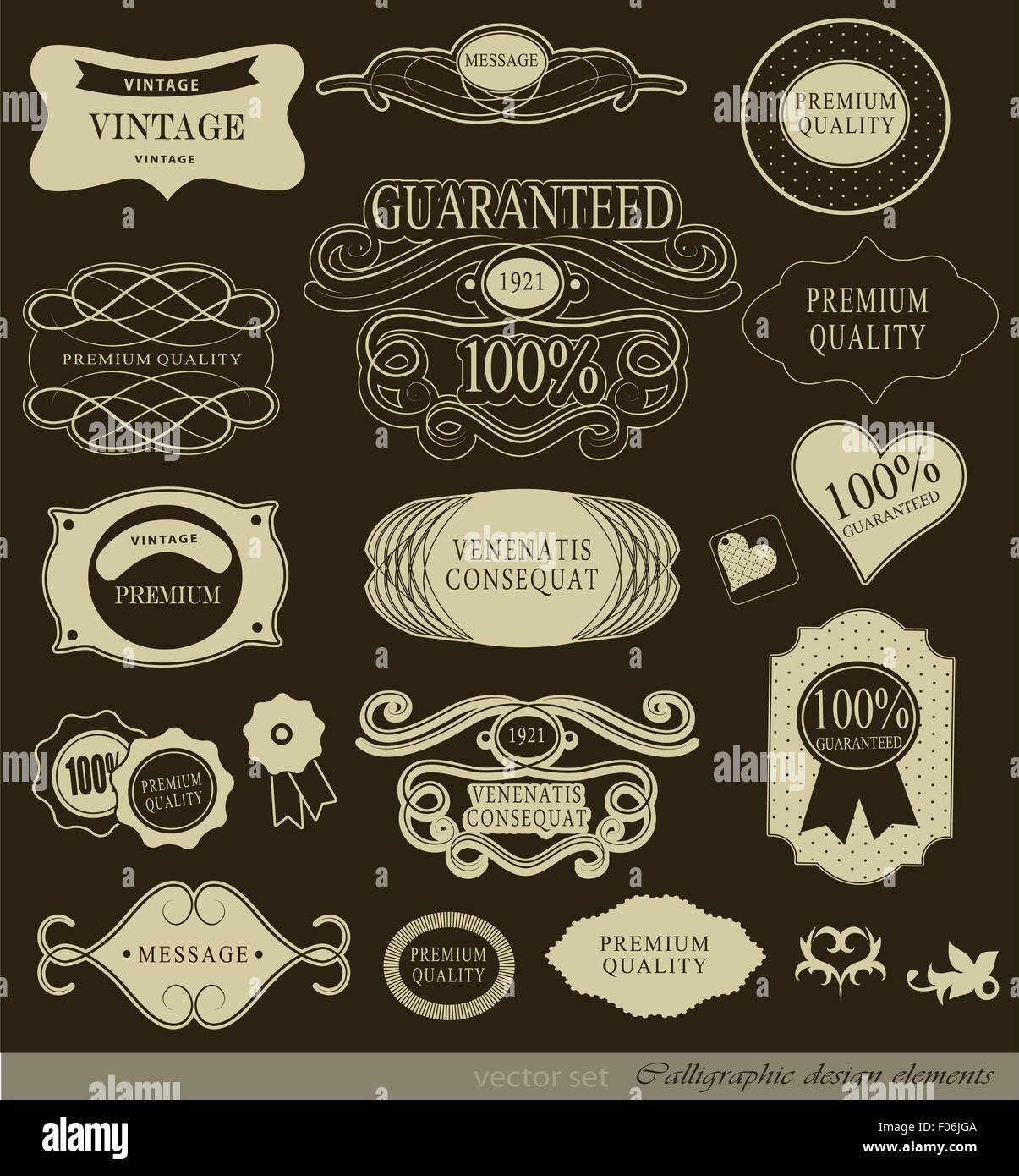calligraphic design elements Stock Vector Image & Art - Alamy
