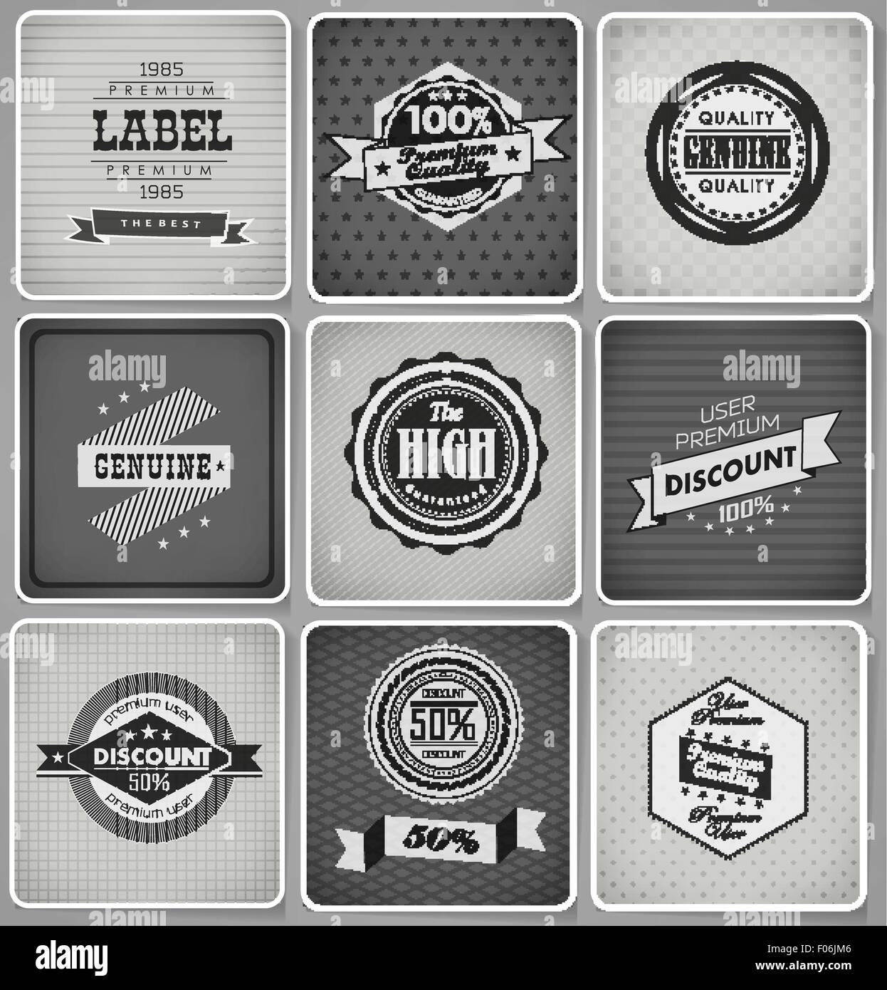 Collection of Premium Quality Labels Stock Vector Image & Art - Alamy