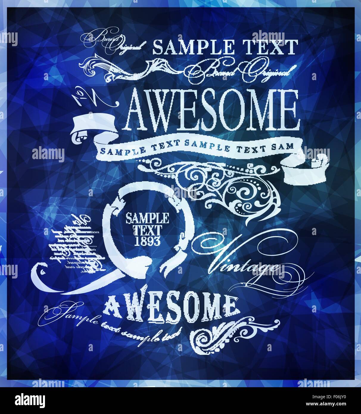 calligraphic, ornamental design elements Stock Vector Image & Art - Alamy
