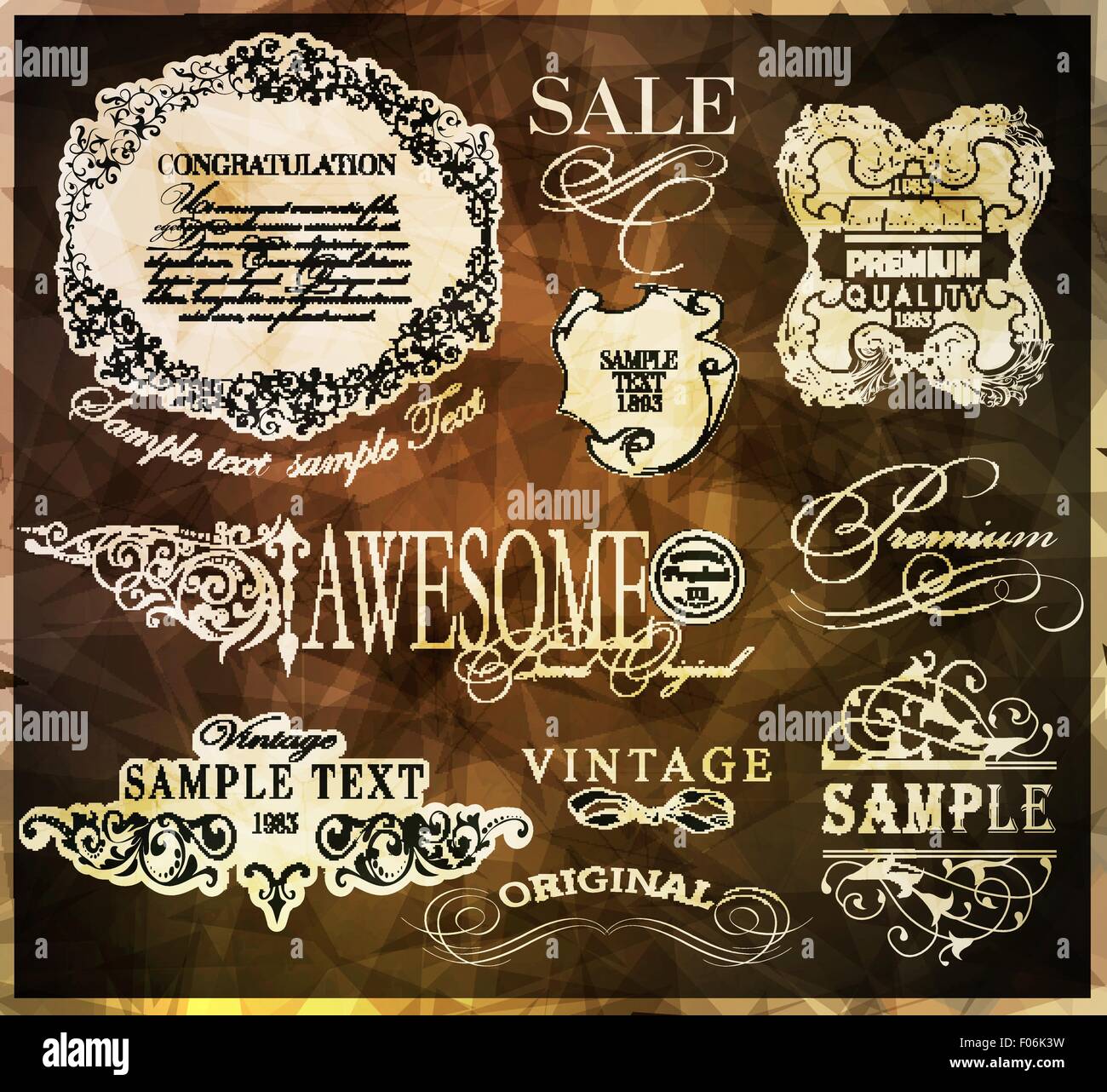 calligraphic design elements Stock Vector Image & Art - Alamy