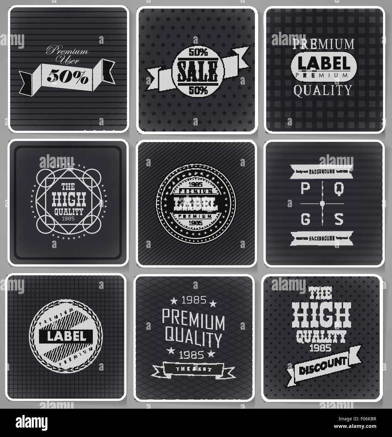 Premium Collection Label Collection of Premium Quality Labels Stock Vector Image & Art - Alamy