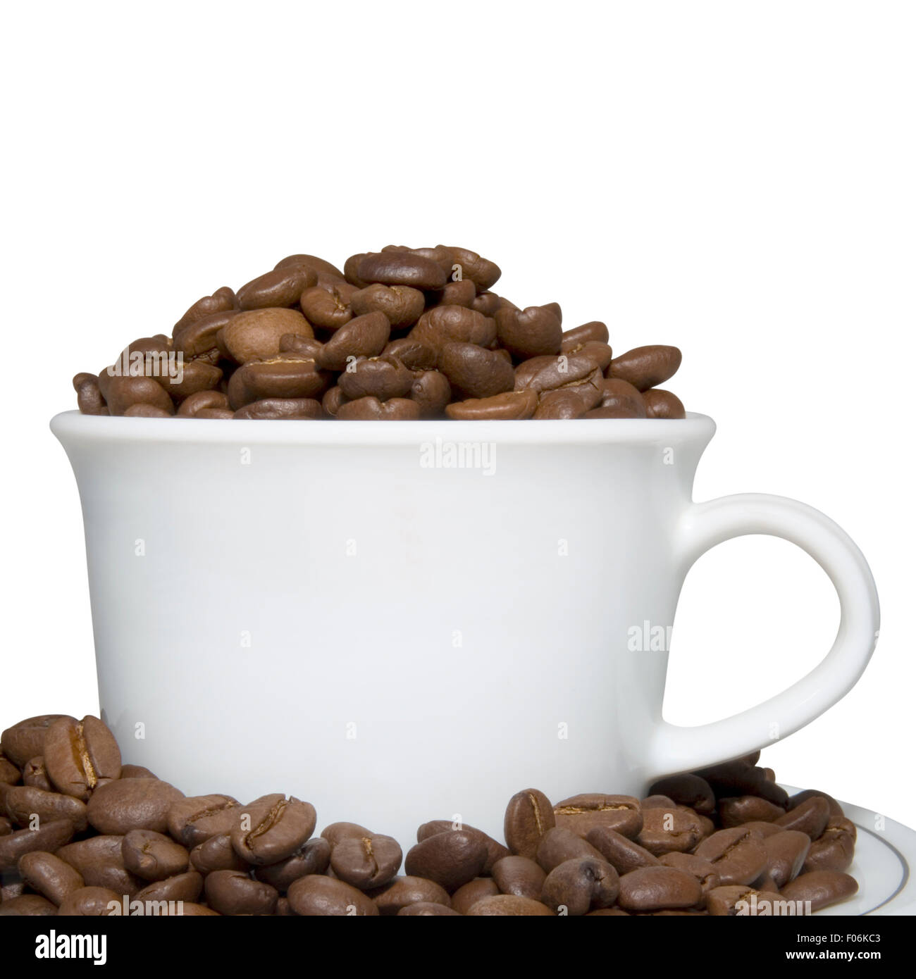 Full cup of coffee beans Stock Photo Alamy