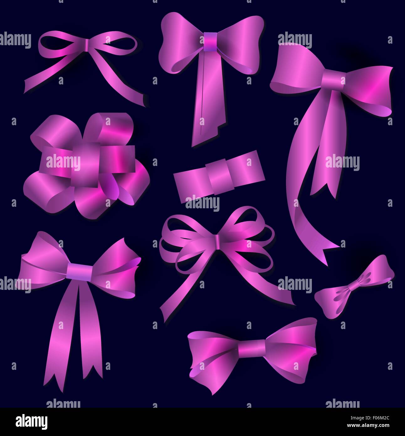 Vector bow collection Stock Vector Image & Art - Alamy