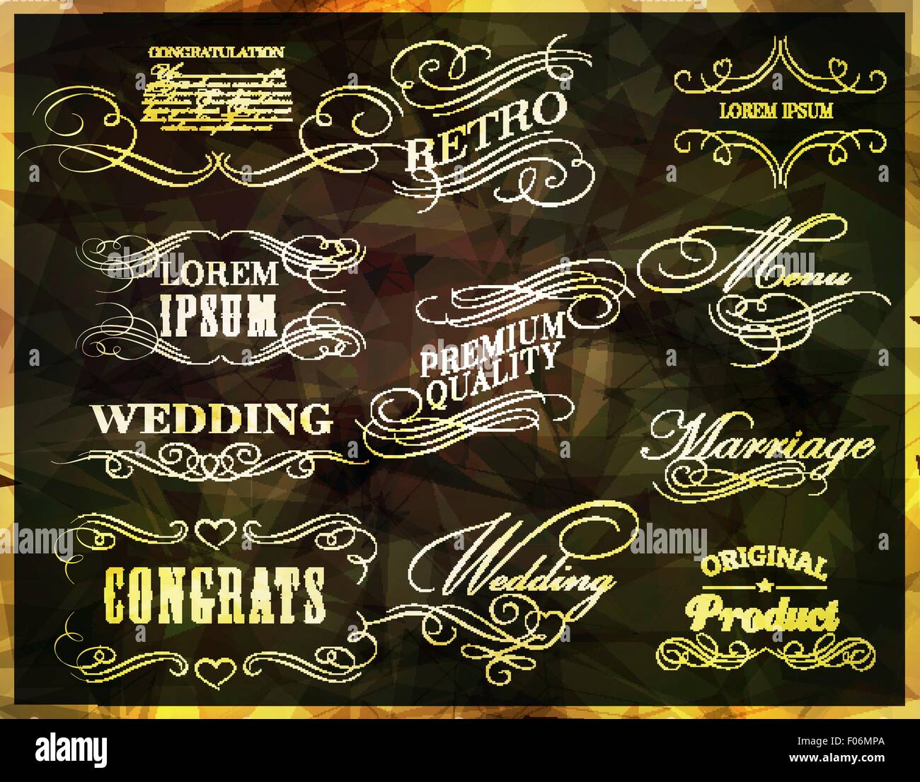 calligraphic design elements Stock Vector Image & Art - Alamy