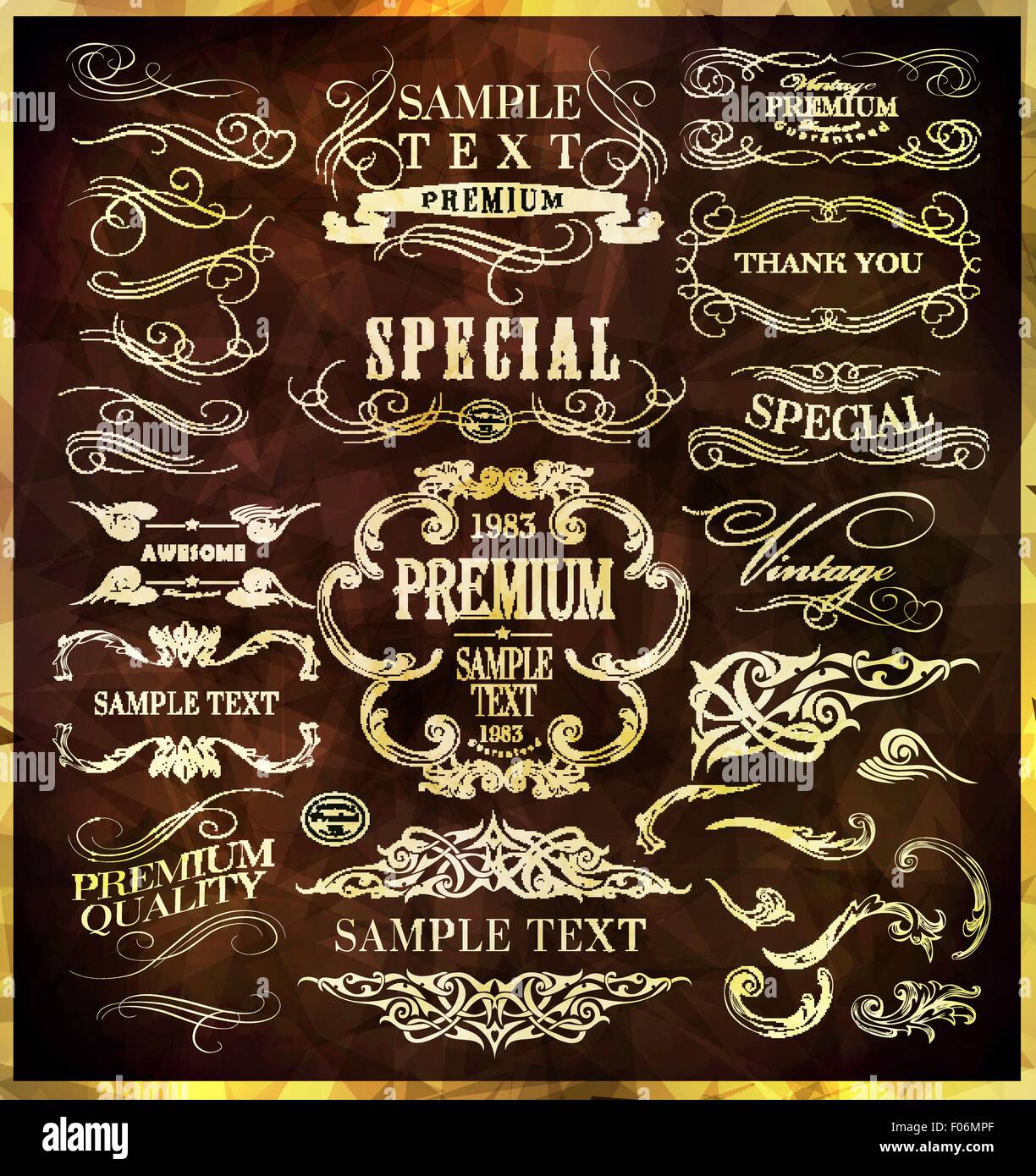 calligraphic design elements Stock Vector Image & Art - Alamy