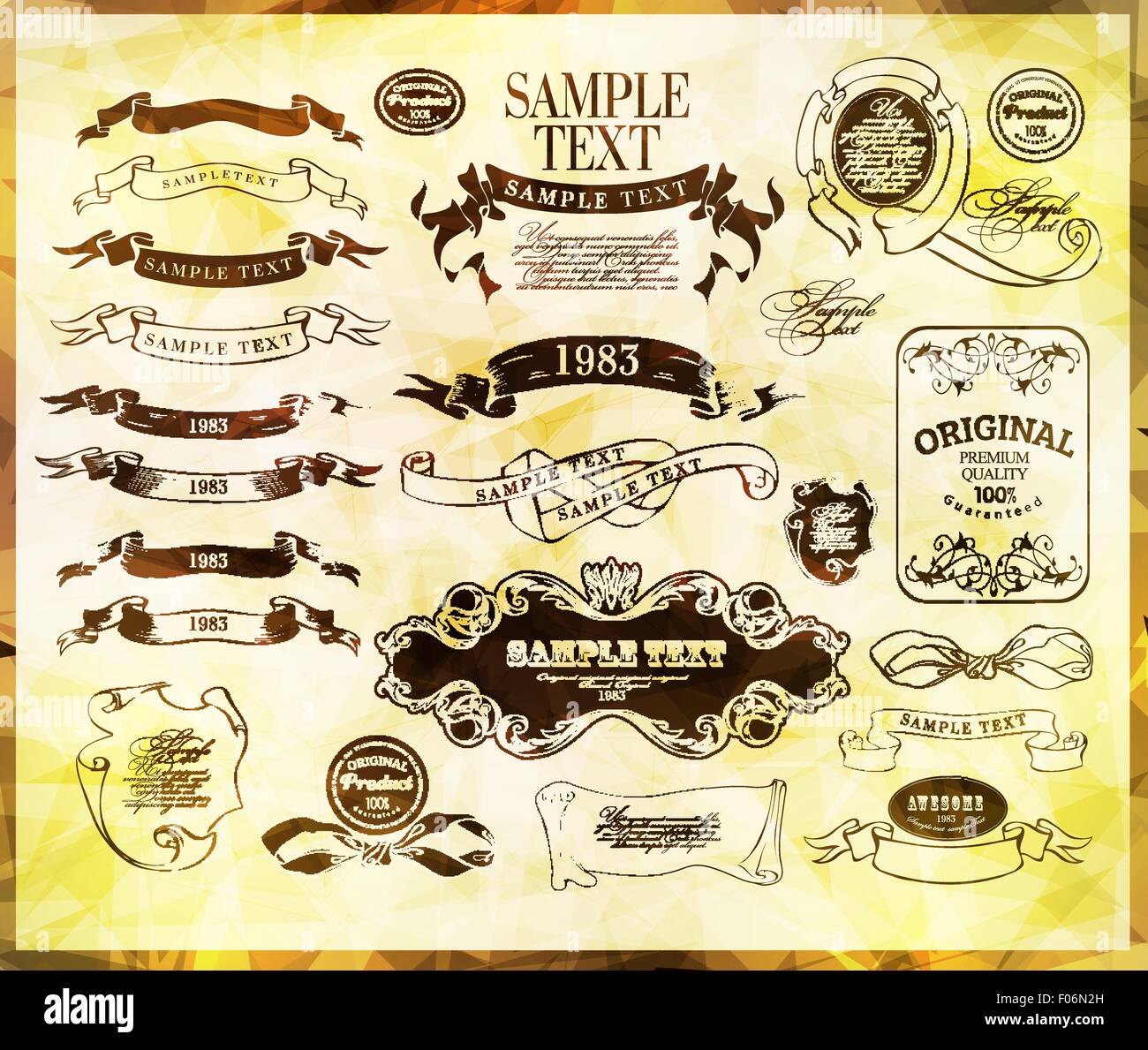 calligraphic design elements Stock Vector Image & Art - Alamy