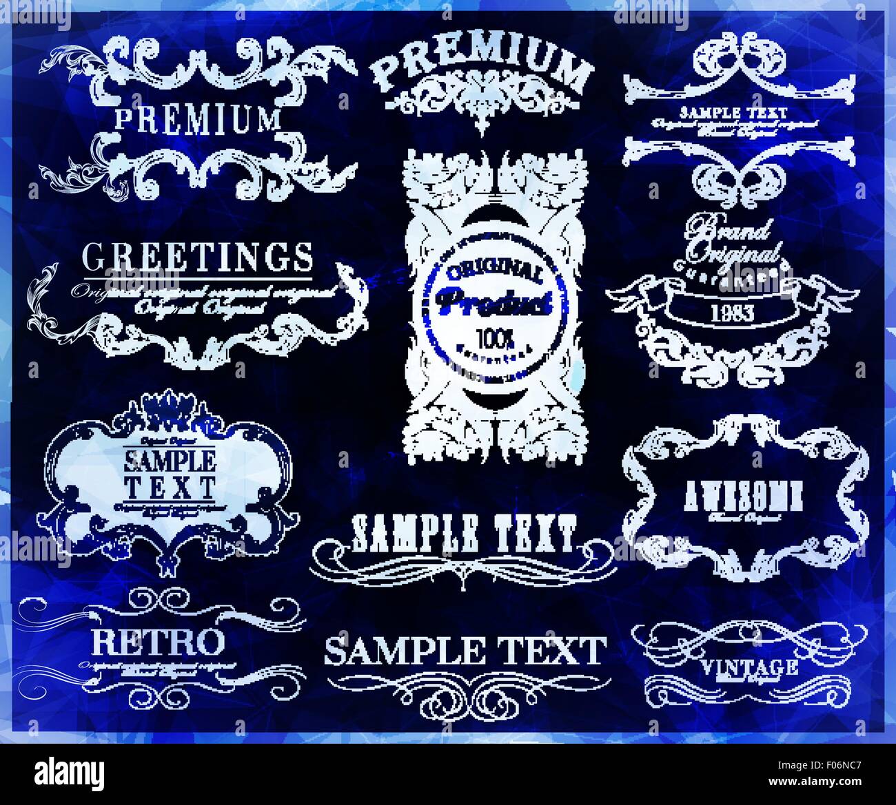 calligraphic design elements Stock Vector Image & Art - Alamy
